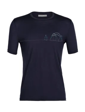 Ice Breaker Men's  Tech Lite II SS Tee Single Line Camp