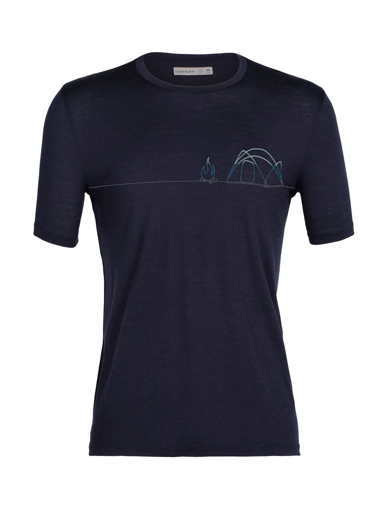 Ice Breaker Men's  Tech Lite II SS Tee Single Line Camp