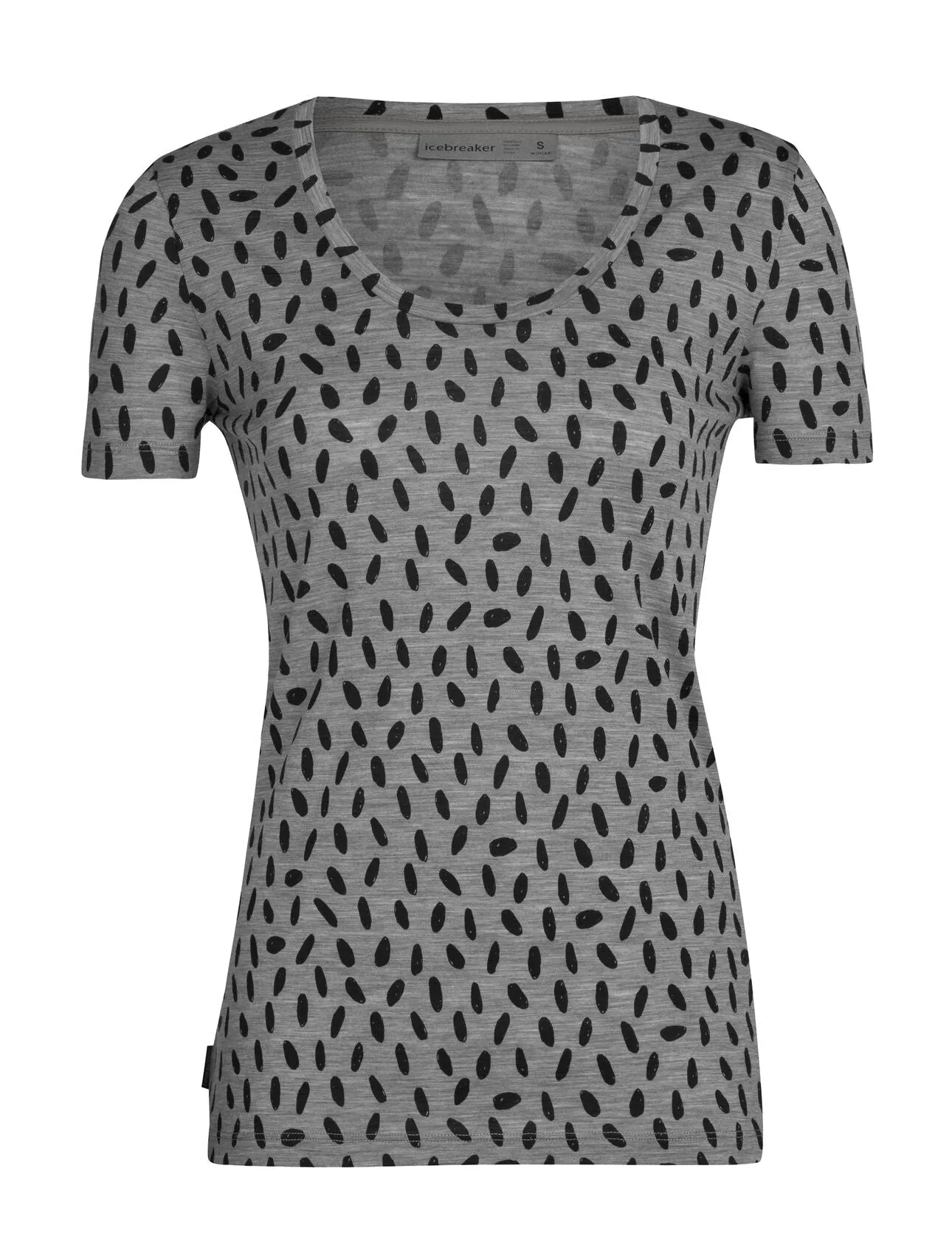 Ice Breaker Women's Tech Lite II Short Sleeve Scoop Tee 1000 Footsteps
