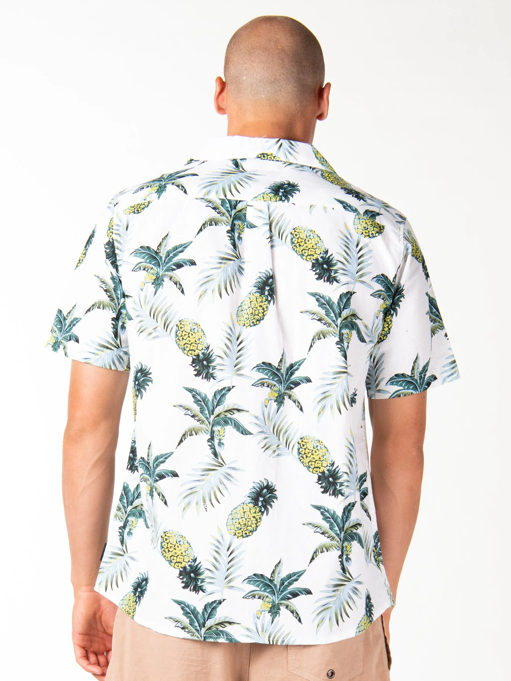 Invite Only Short Sleeve Cuban Shirt - White