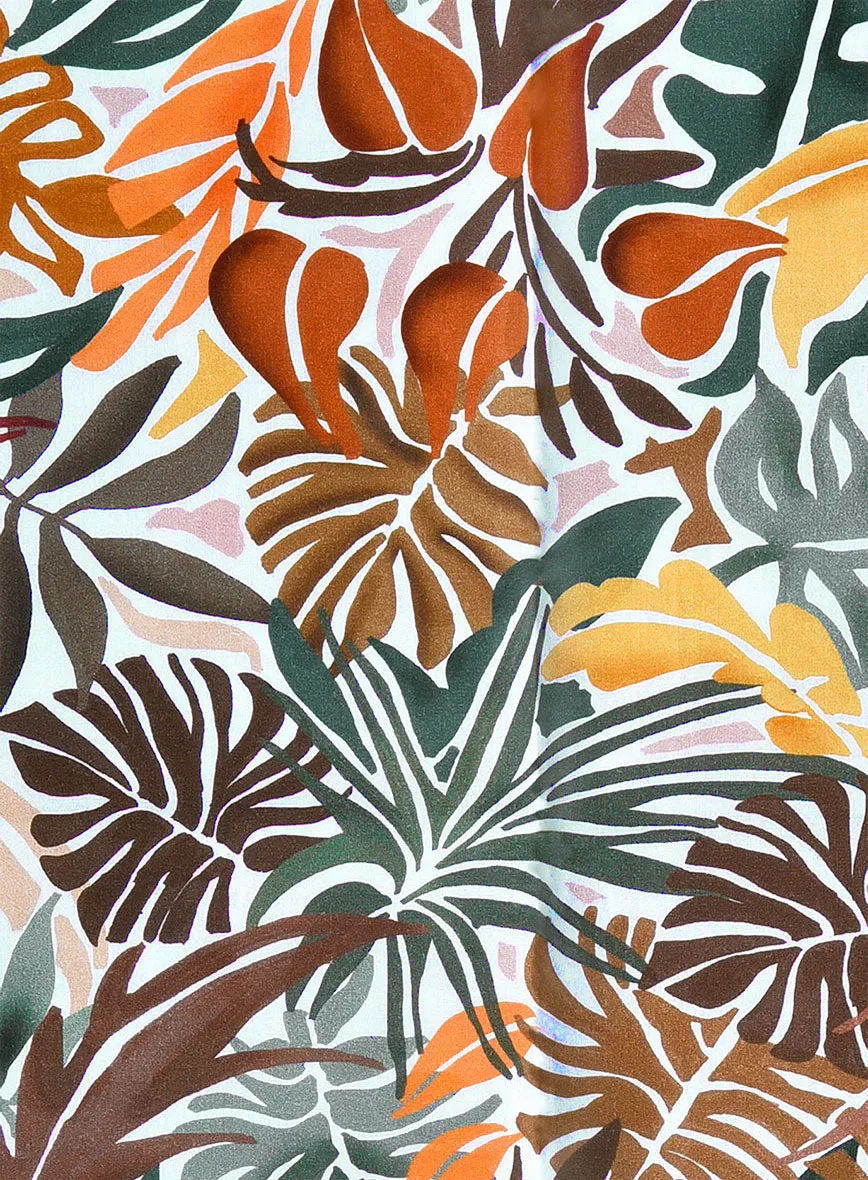 Italian Cotton Monstera Shirt