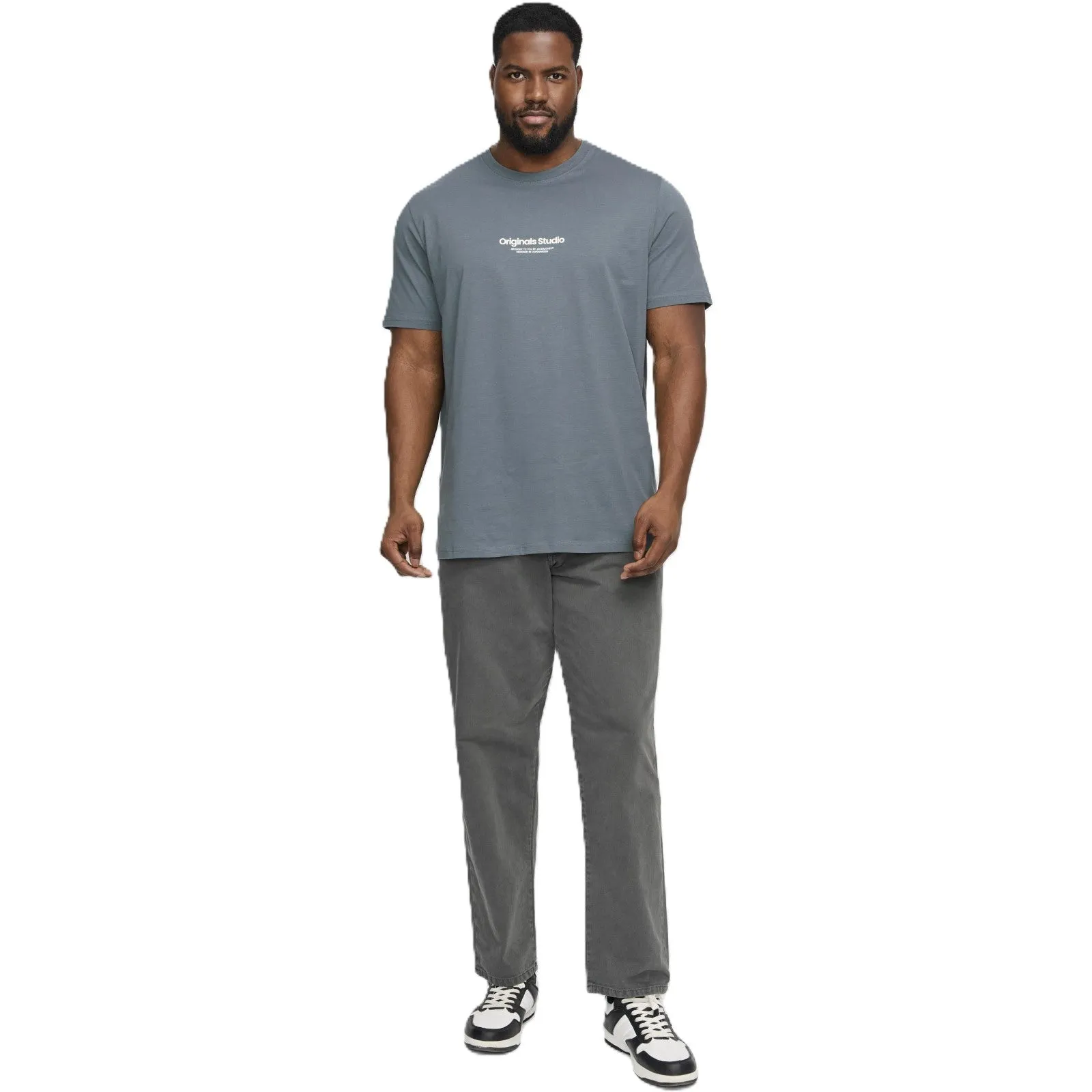 Jack & Jones Mens Vesterbro Crew Neck Big & Tall Short Sleeve T-Shirt