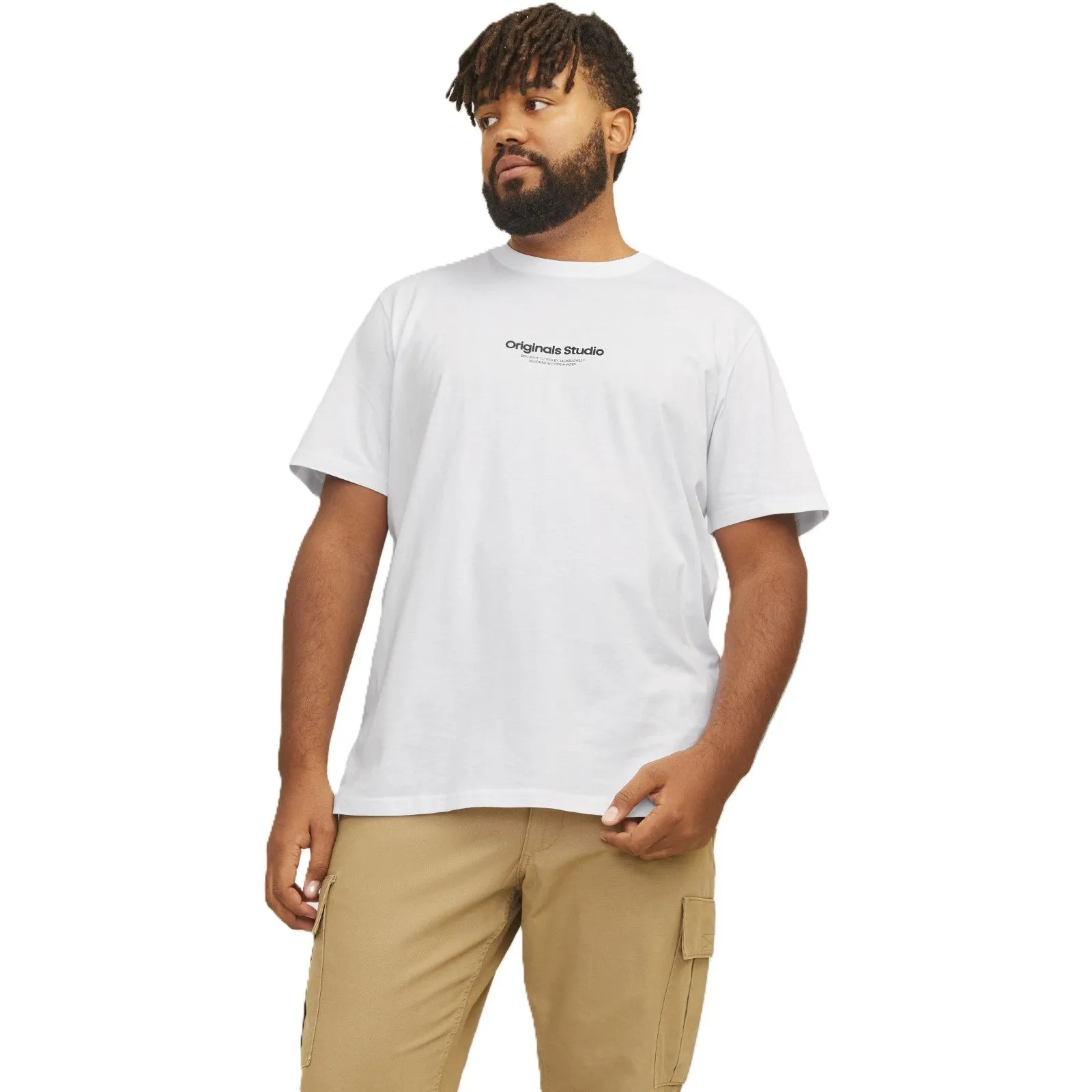 Jack & Jones Mens Vesterbro Crew Neck Big & Tall Short Sleeve T-Shirt