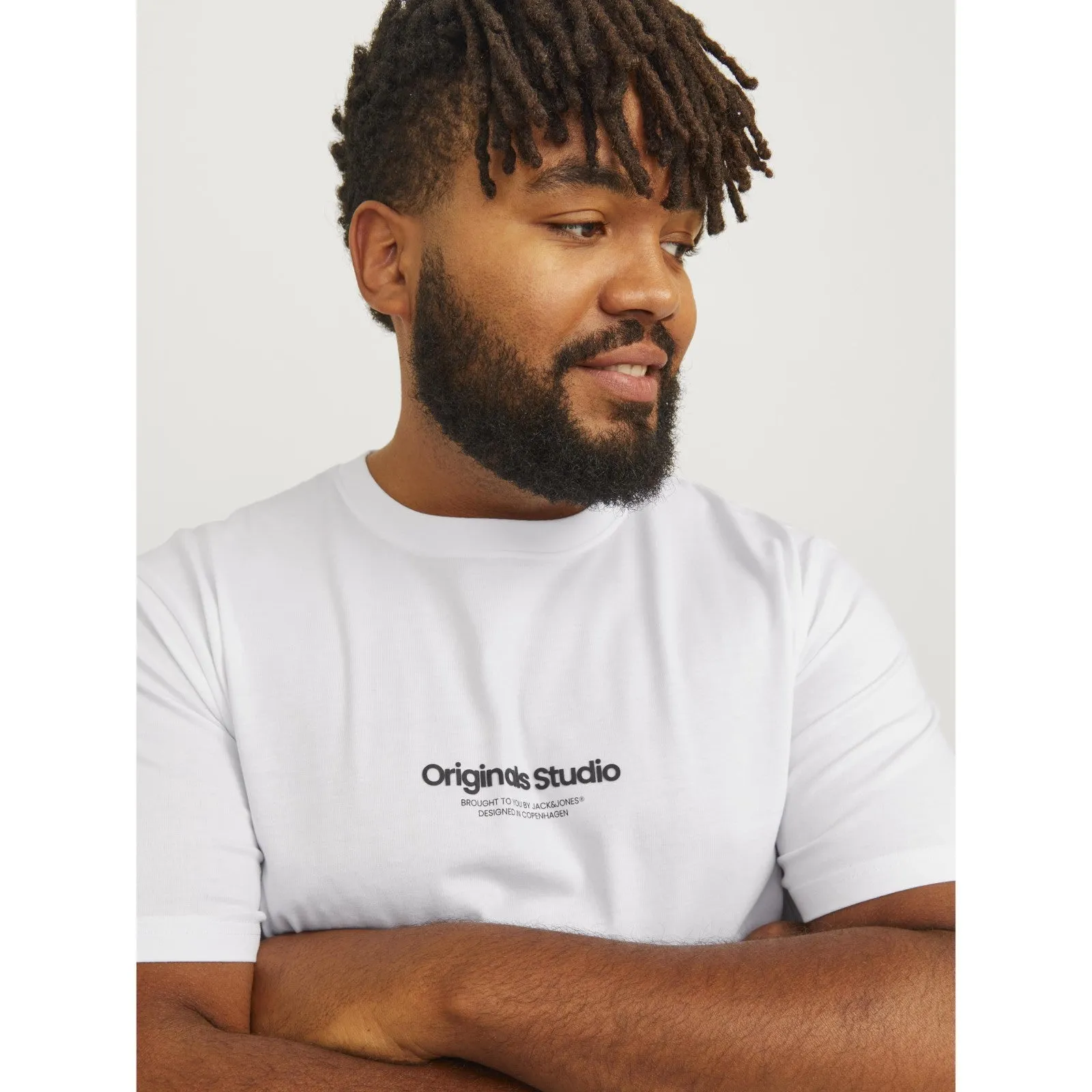 Jack & Jones Mens Vesterbro Crew Neck Big & Tall Short Sleeve T-Shirt