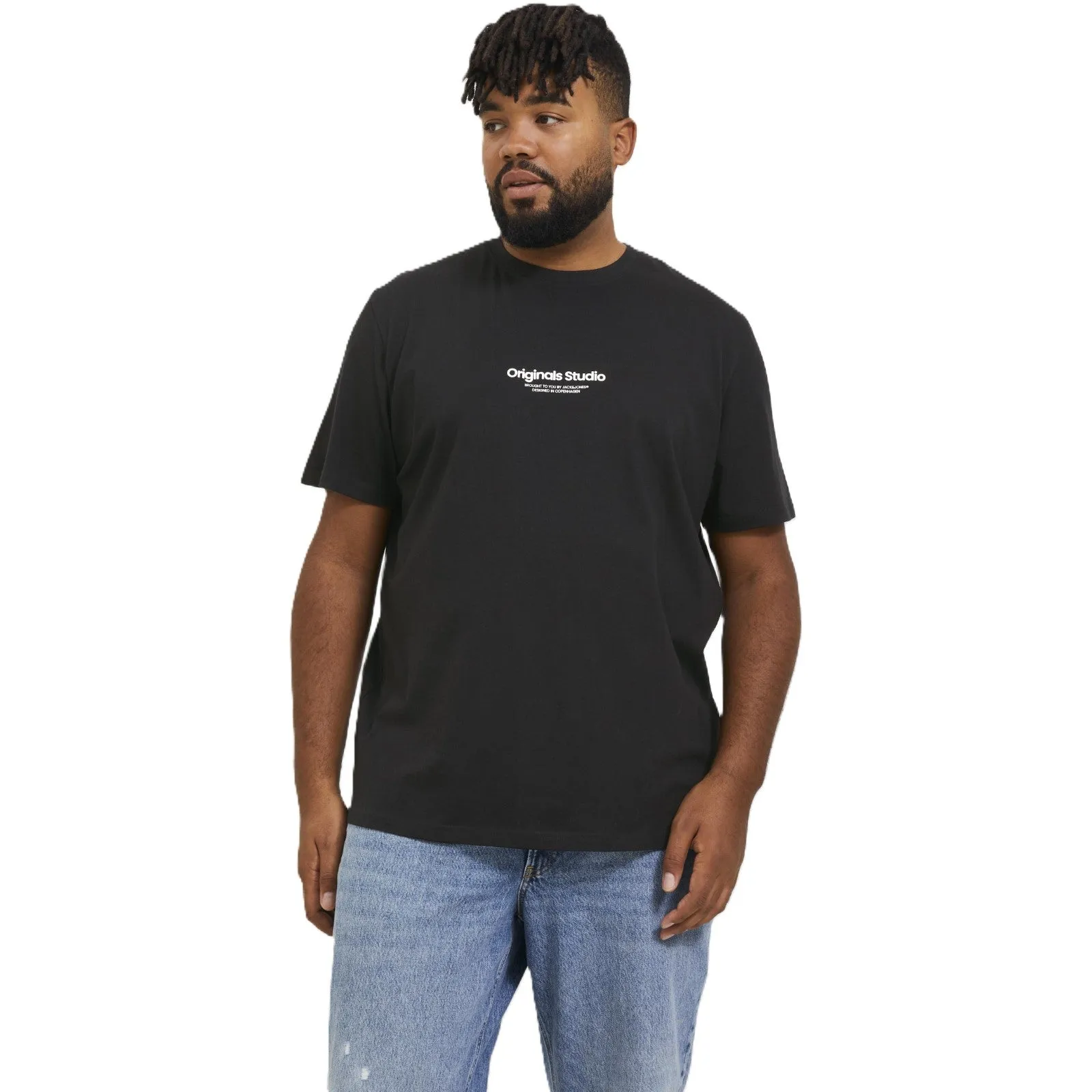 Jack & Jones Mens Vesterbro Crew Neck Big & Tall Short Sleeve T-Shirt