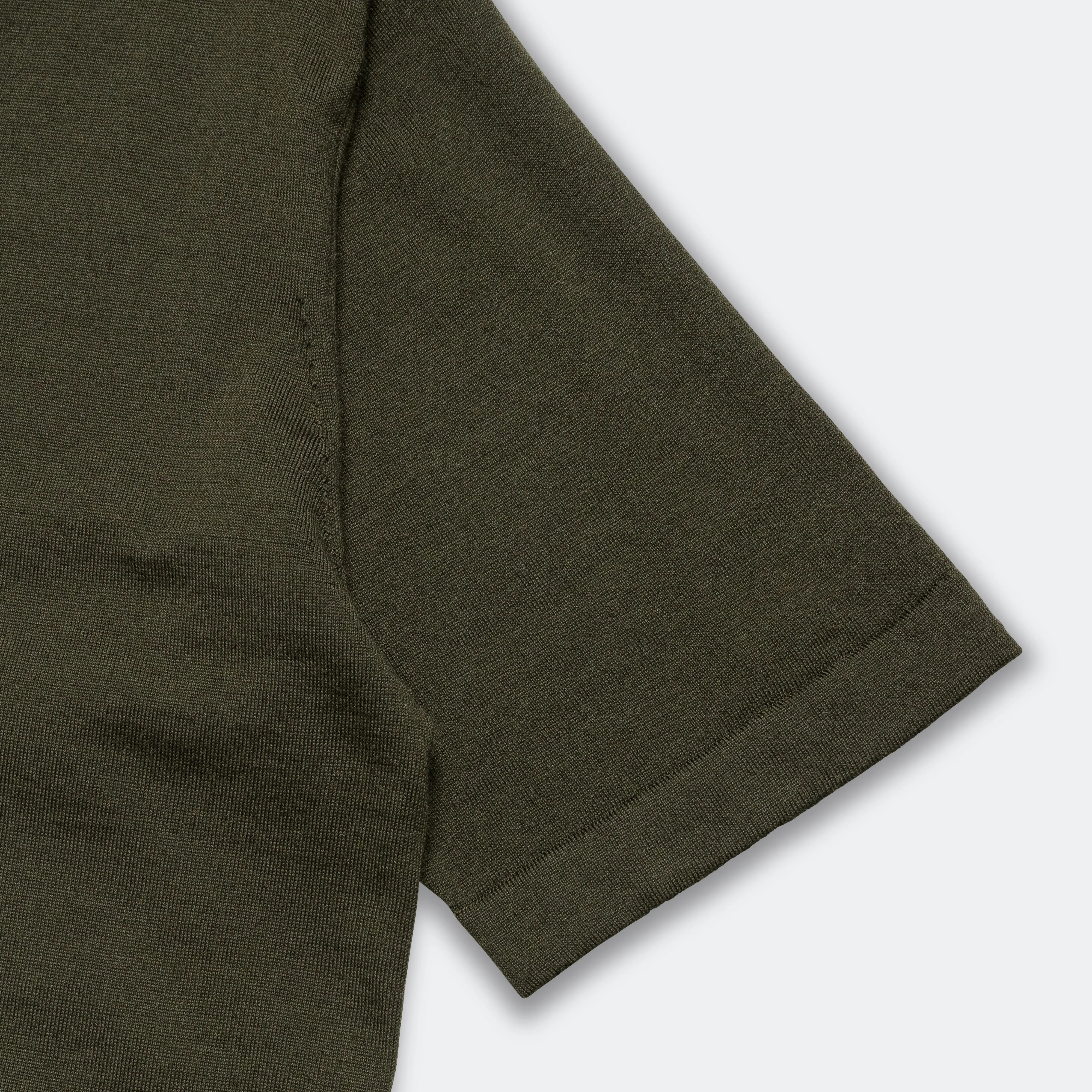 Jon Tech Merino SS Polo - Army Green