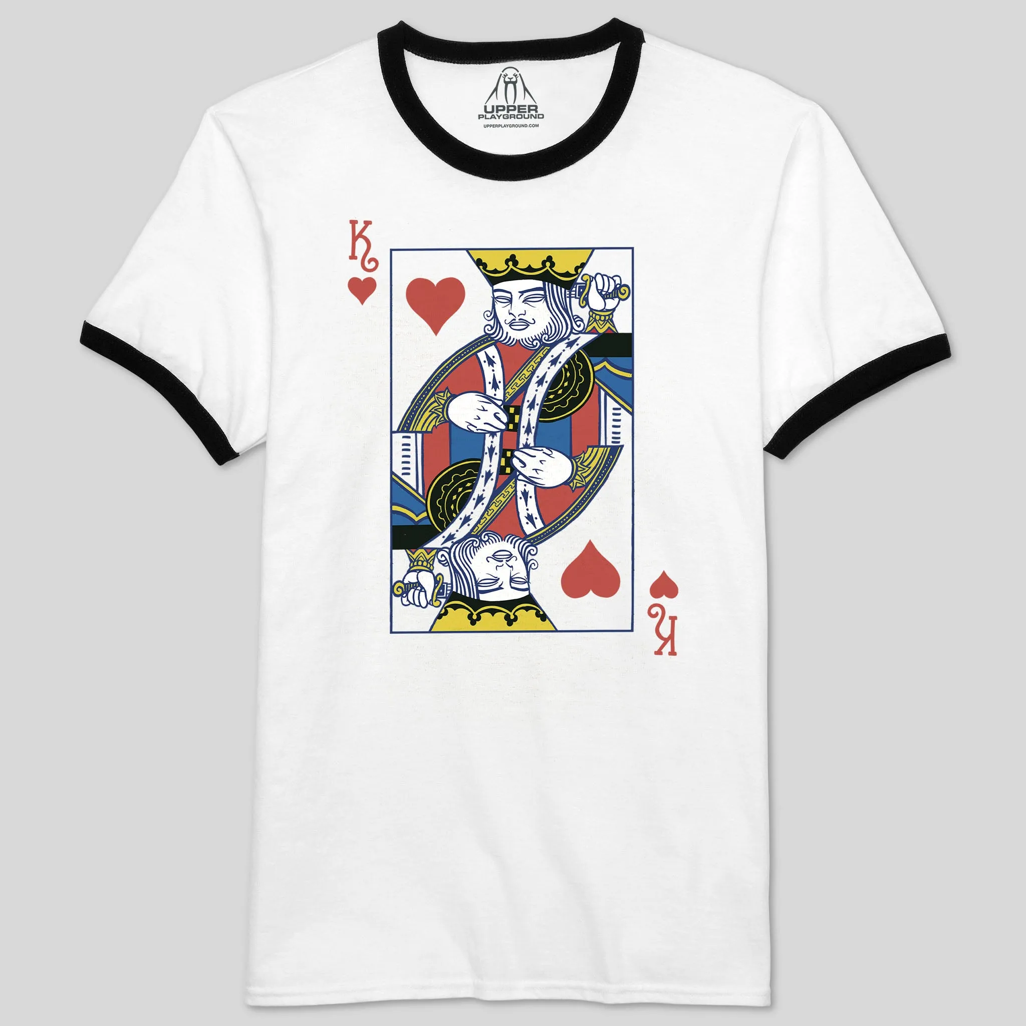 KING OF HEARTS MEN'S RINGER TEE