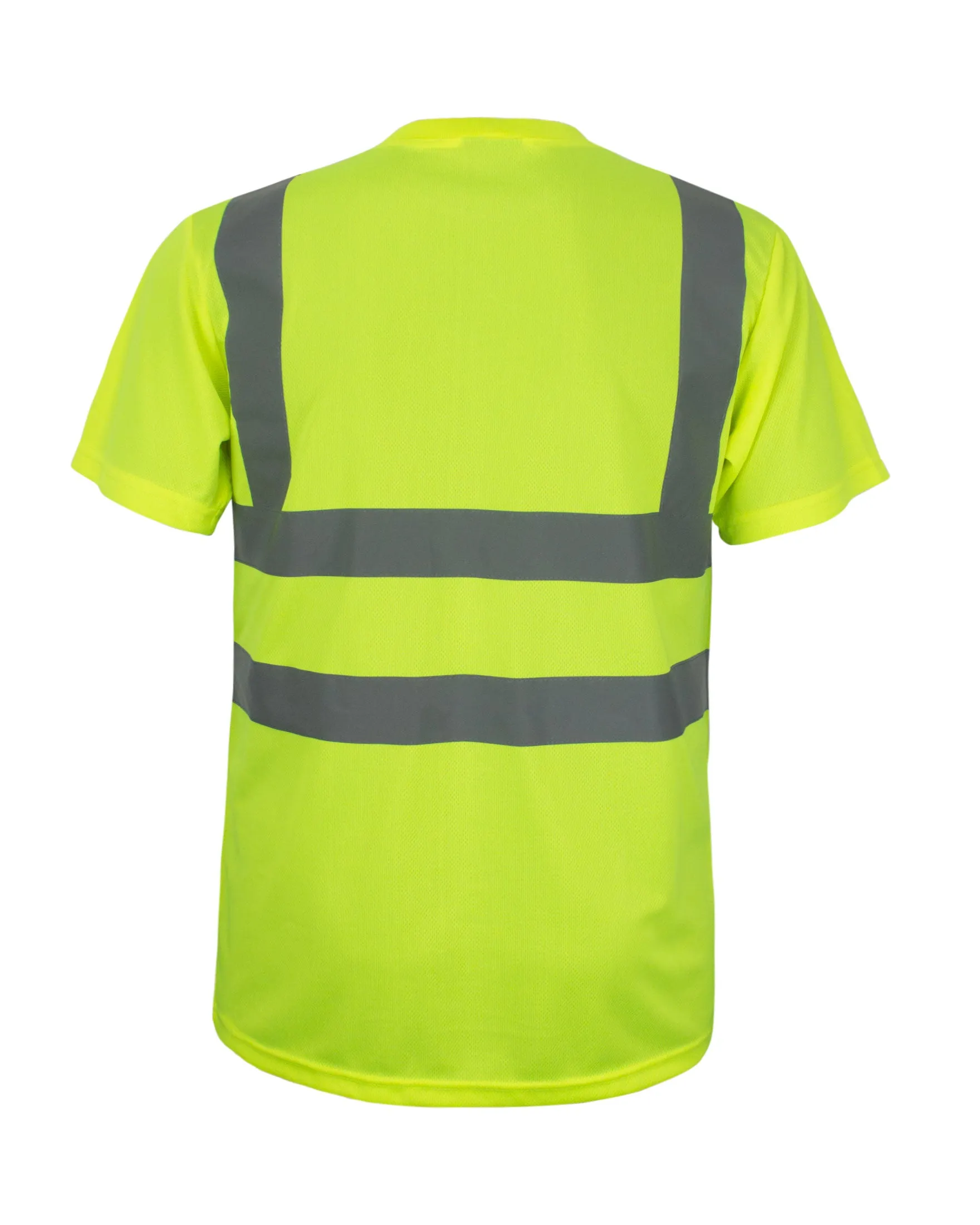 Kolossus AirFlex ANSI Class 2 High Visibility Short Sleeve Safety Shirt Yellow