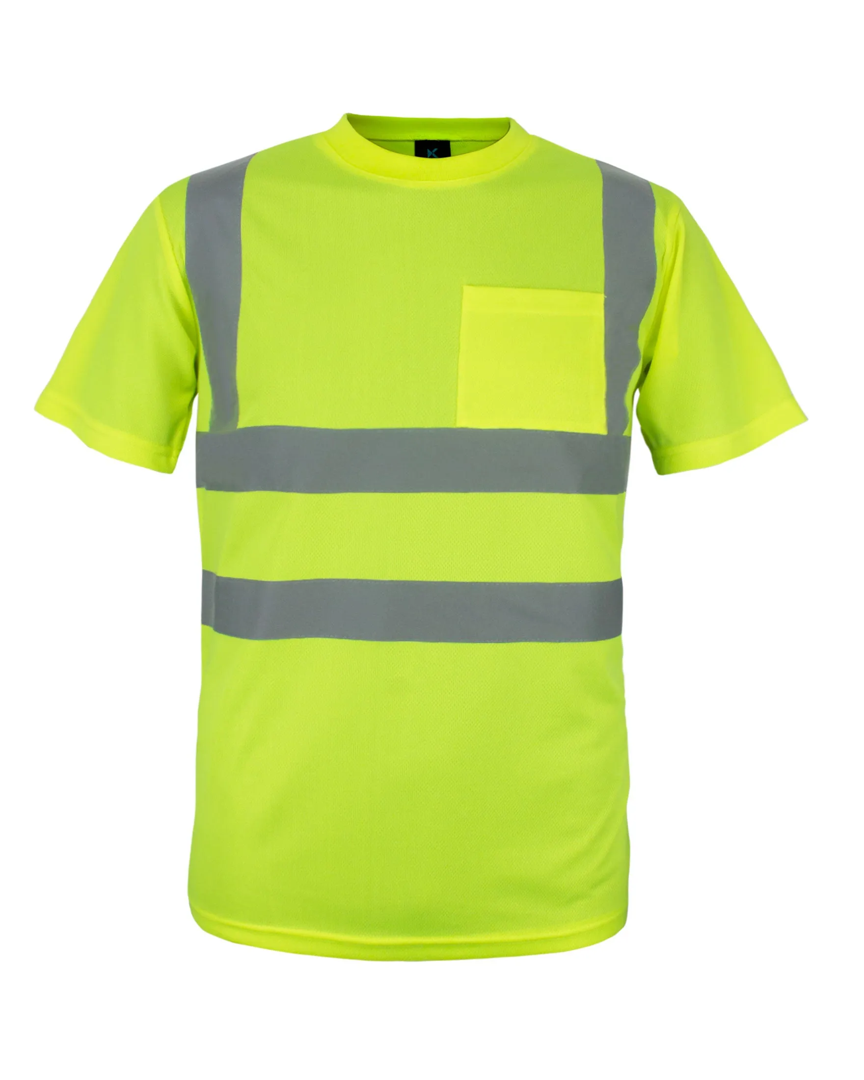 Kolossus AirFlex ANSI Class 2 High Visibility Short Sleeve Safety Shirt Yellow
