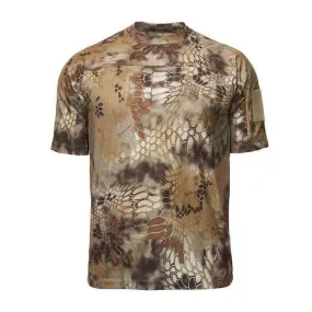 Kryptek Valhalla Short Sleeve Crew Highlander - Hunting Shirt - Brown - Large