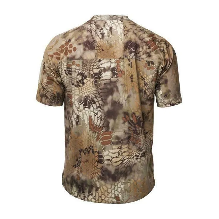 Kryptek Valhalla Short Sleeve Crew Highlander - Hunting Shirt - Brown - Large