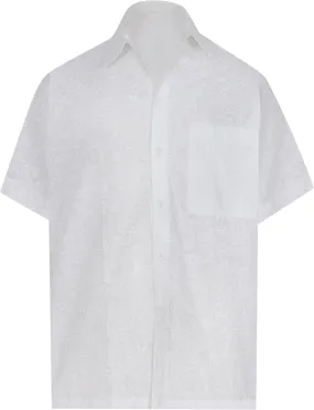 LA LEELA Men's Wear Summer Everyday Essentials  Casual  Shirt 100% NATURAL COTTON  Printed white Aloha Hawaiian Shirt