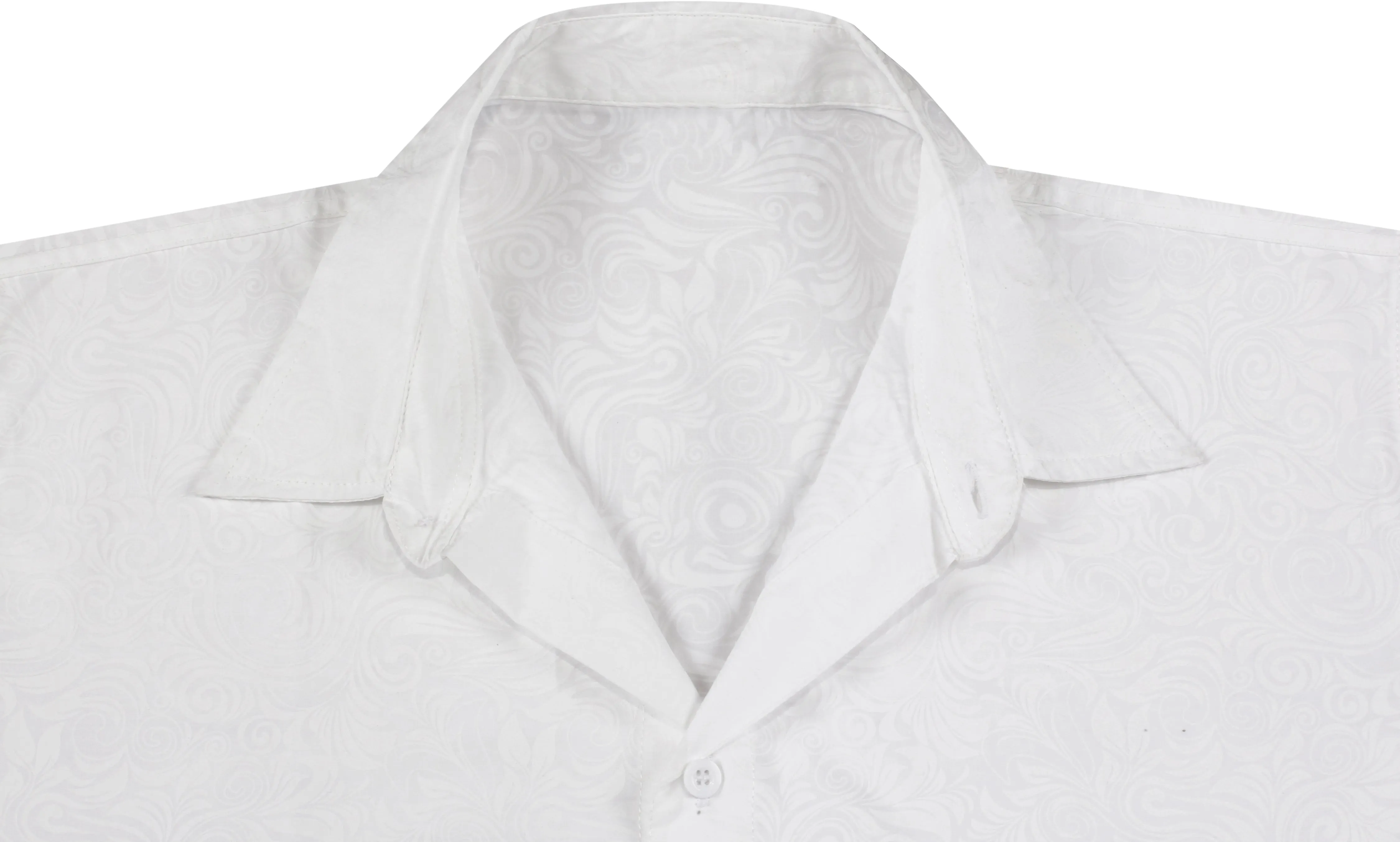 LA LEELA Men's Wear Summer Everyday Essentials  Casual  Shirt 100% NATURAL COTTON  Printed white Aloha Hawaiian Shirt