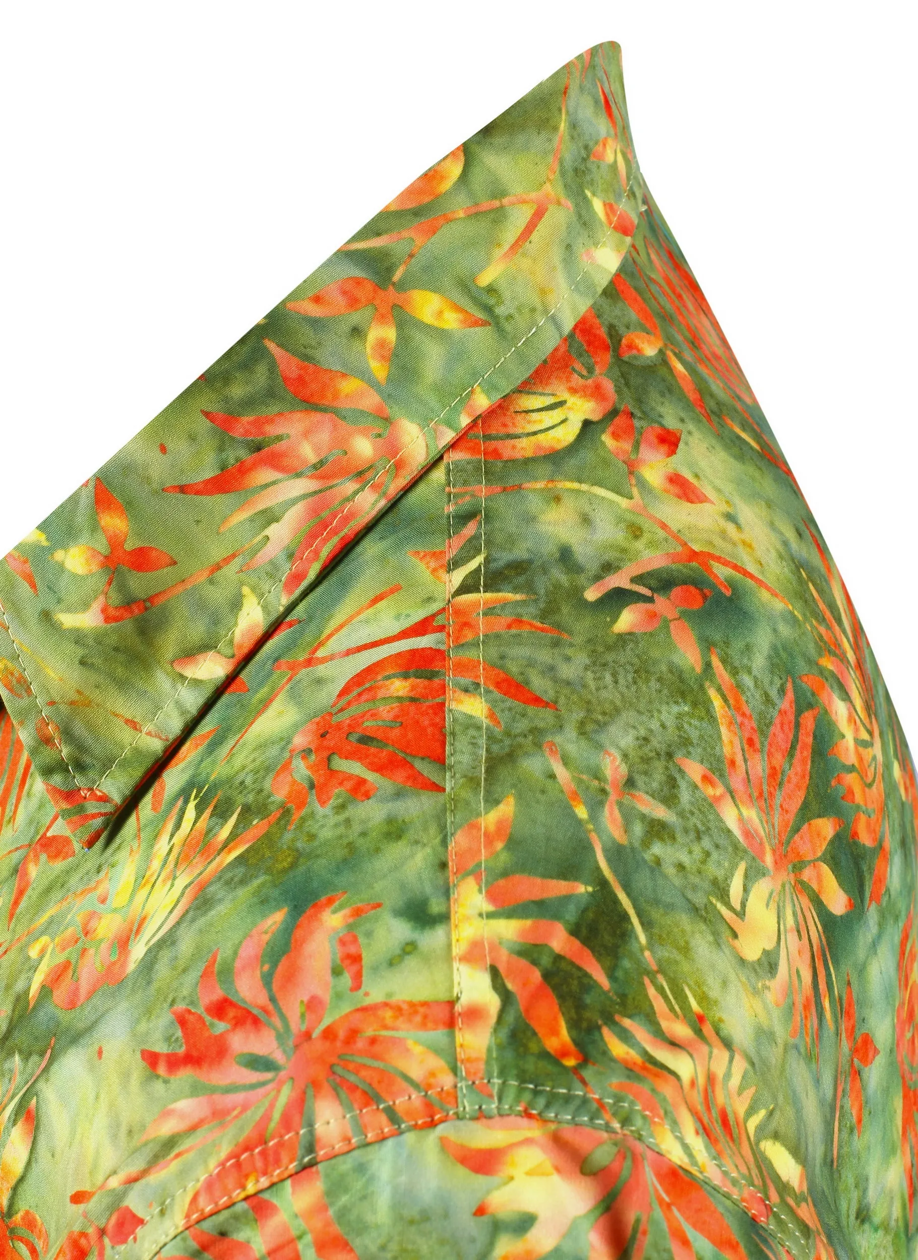 LA LEELA Men's Wear Summer Everyday Essentials Tropical Pocket Hawaiian  Casual  Shirt 100% NATURAL COTTON  Printed Green