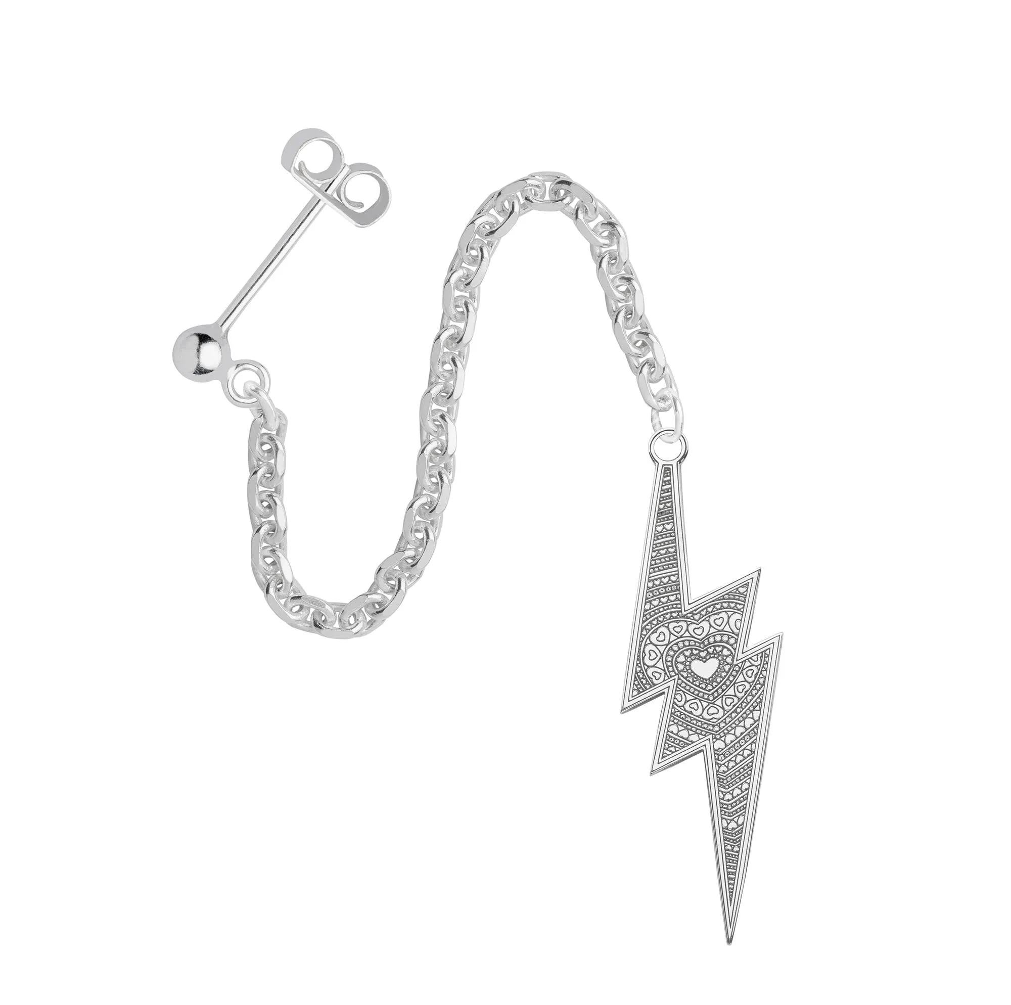 Lightning Bolt Single Earring