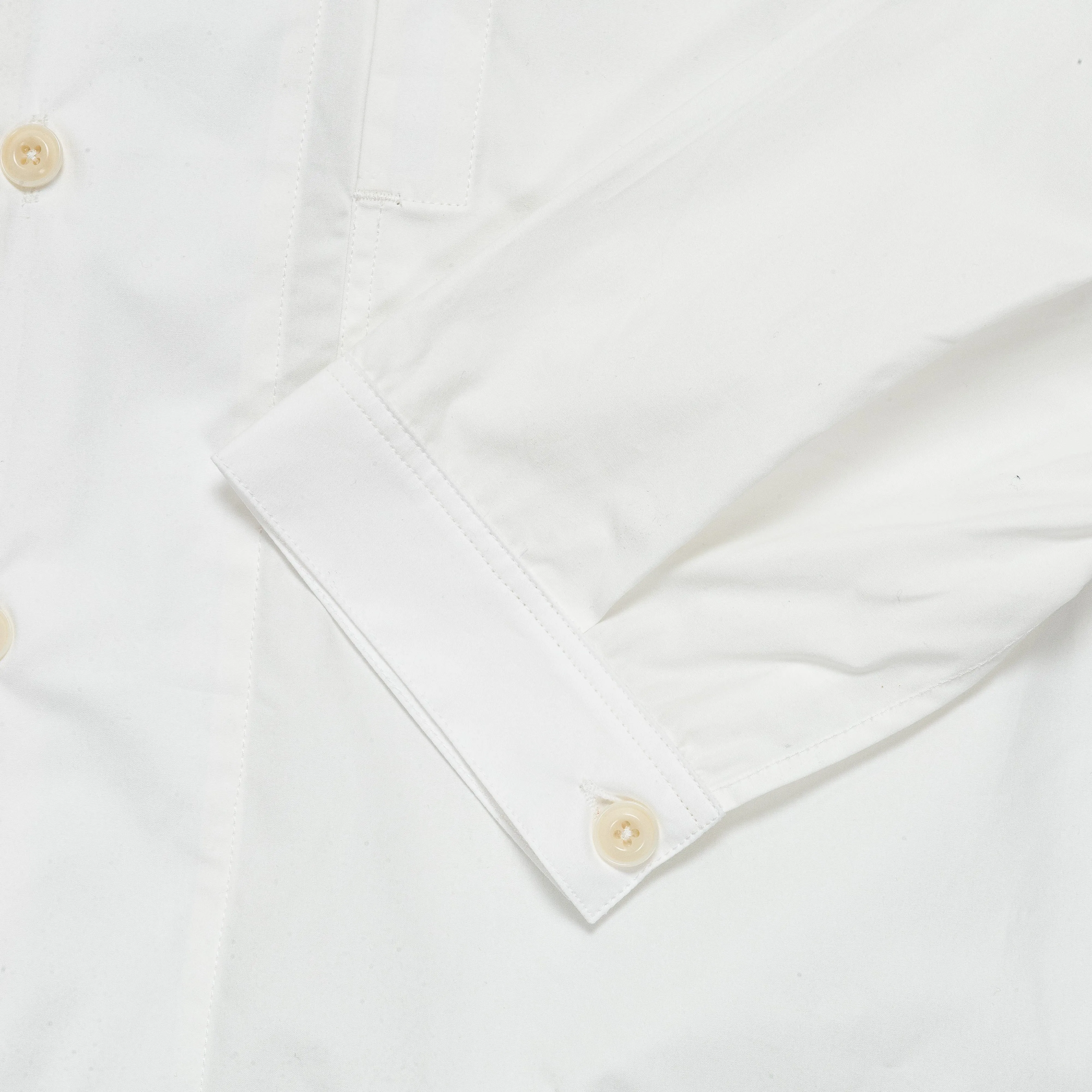 Long Sleeve Two Pocket Shirt - Whiten