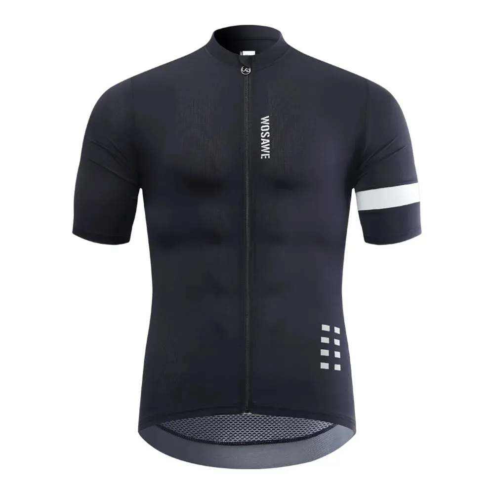 Men Cycling Jersey Short Sleeve Reflective Quick Dry MTB Biker Shirts Downhill Jersey Pro Team Mountain Bicycle Clothing