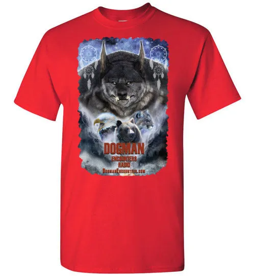 Men's Dogman Encounters Pathfinder Collection T-Shirt (design 2, with ripped border)