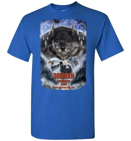 Men's Dogman Encounters Pathfinder Collection T-Shirt (design 2, with ripped border)