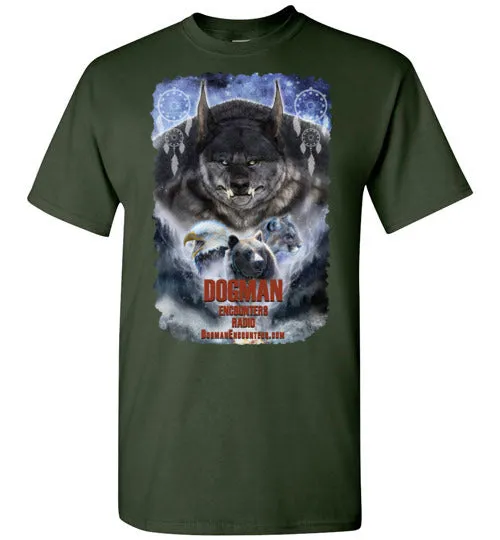 Men's Dogman Encounters Pathfinder Collection T-Shirt (design 2, with ripped border)