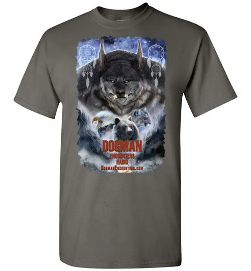 Men's Dogman Encounters Pathfinder Collection T-Shirt (design 2, with ripped border)