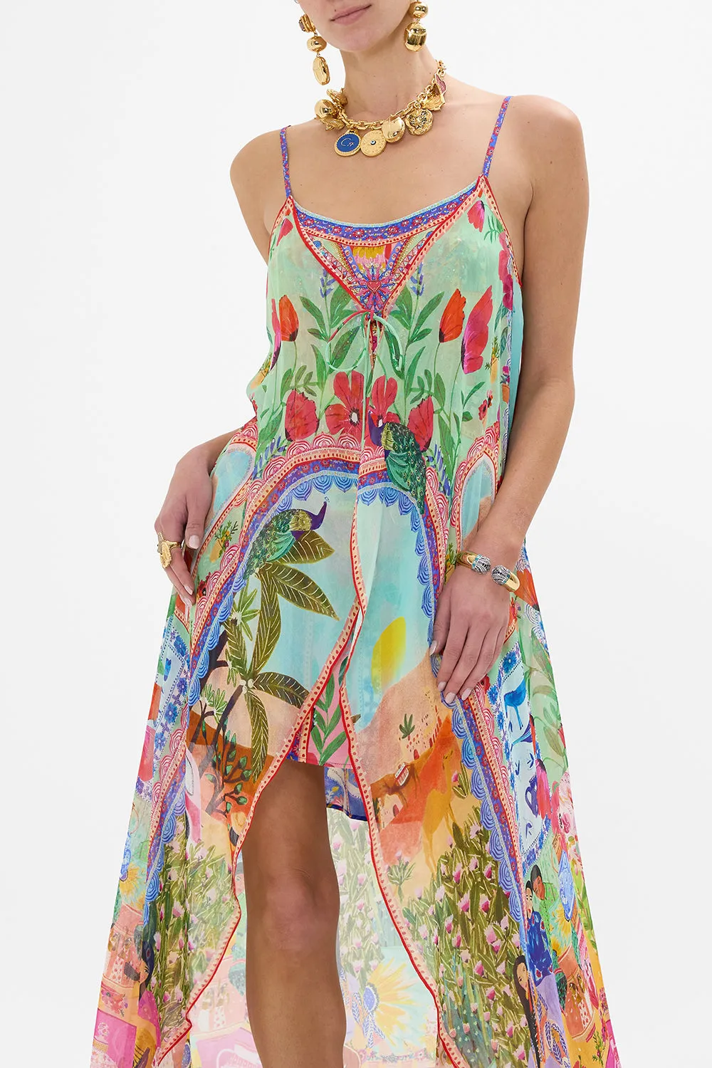 MINI DRESS WITH LONG OVERLAY QUEENS OF CREATION