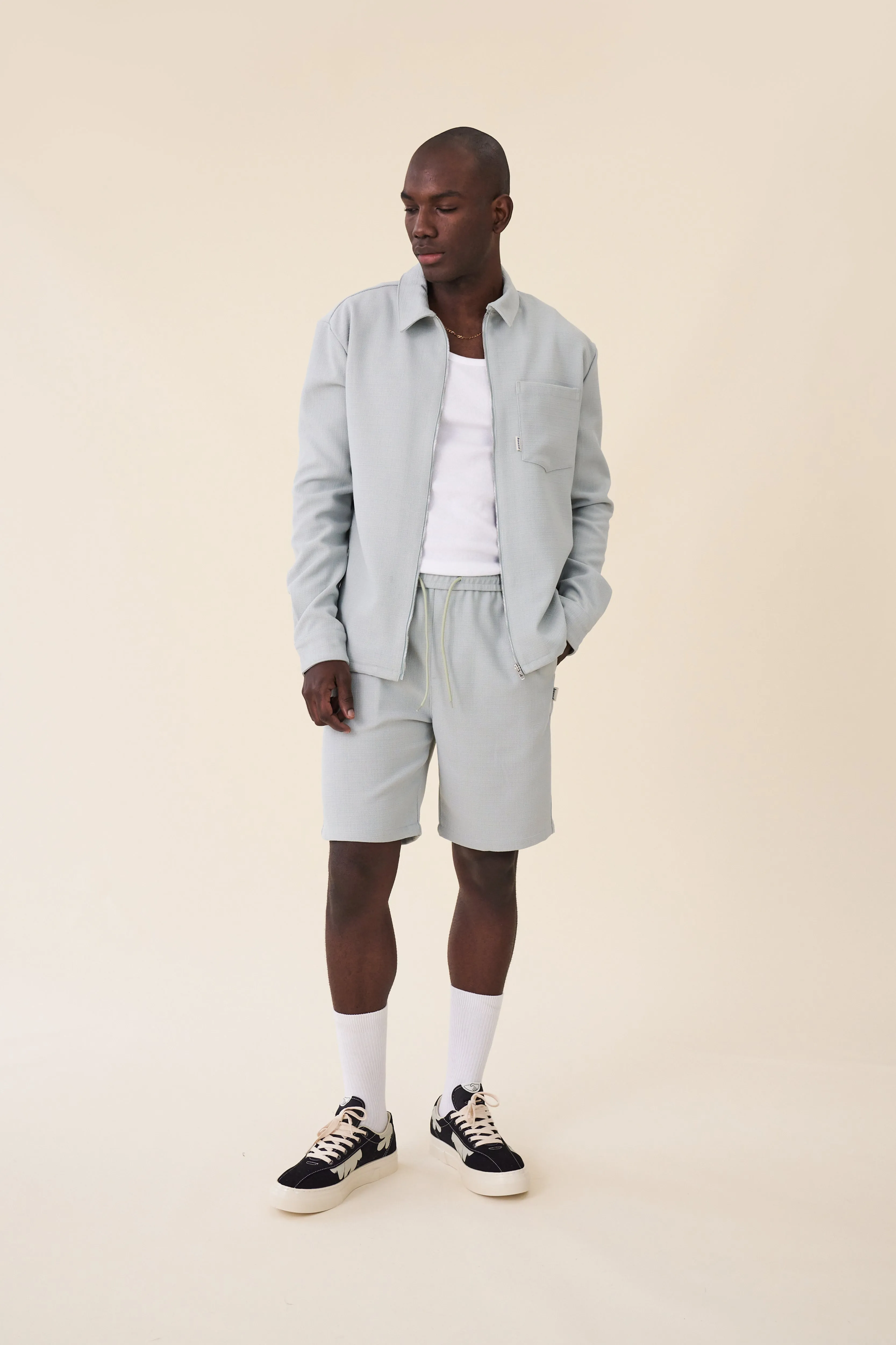 MINT TEXTURED HEAVY SHORTS