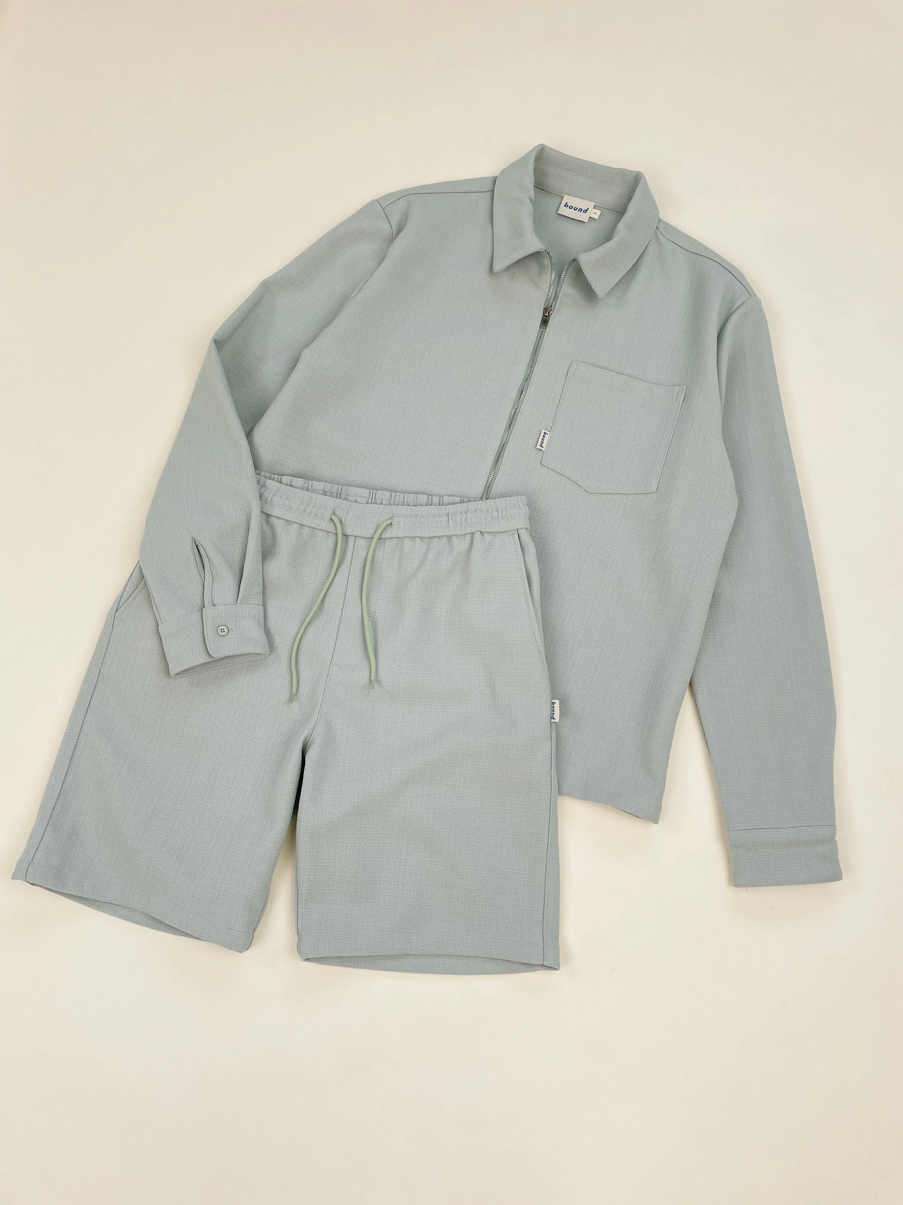 MINT TEXTURED HEAVY SHORTS