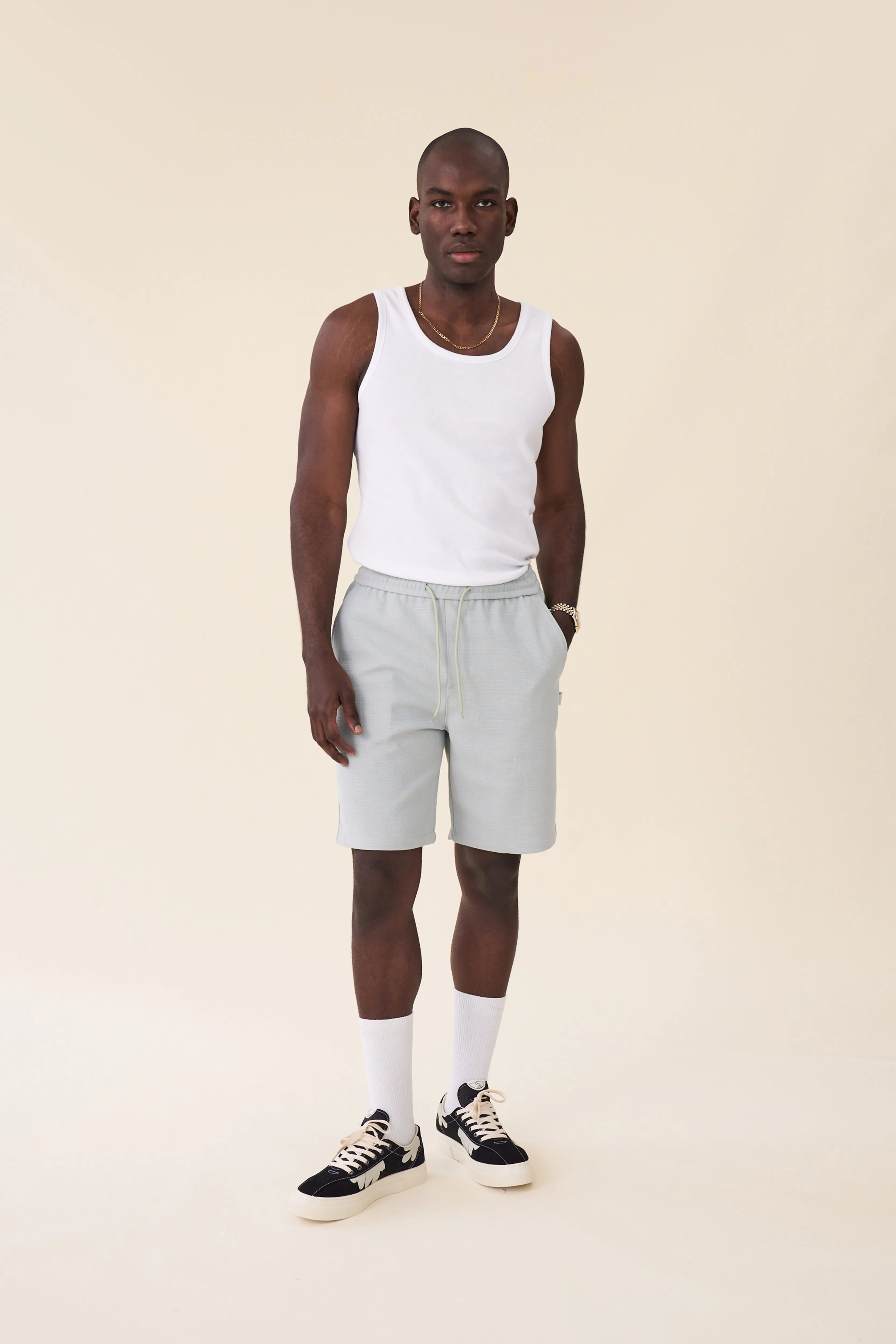 MINT TEXTURED HEAVY SHORTS