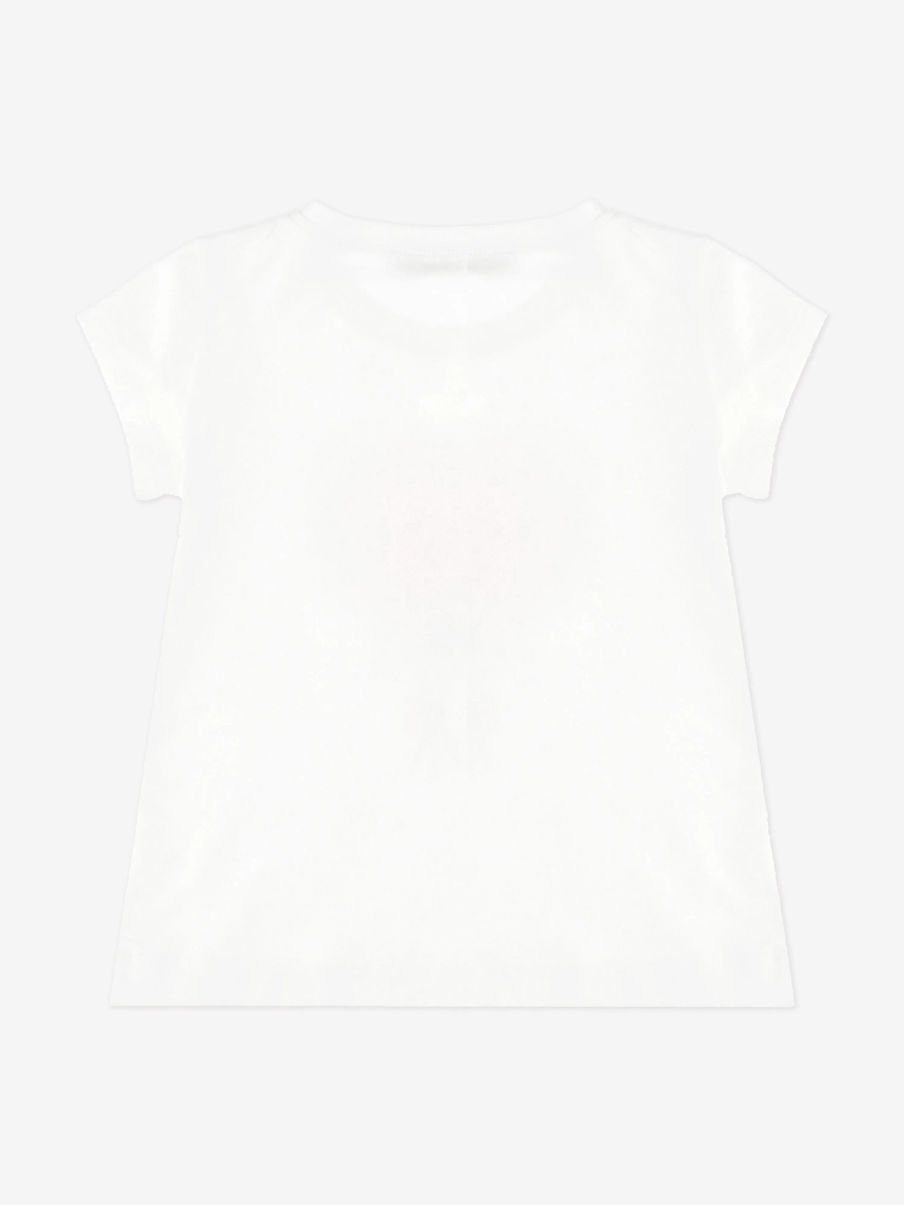 Monnalisa Girls Bow Print T-Shirt in Ivory