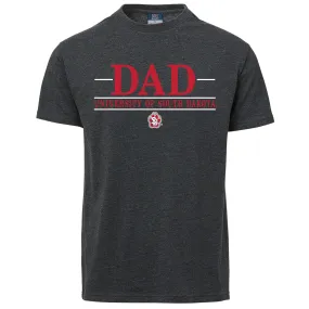 MV USD Dad Bar Logo SD Paw Charcoal Tee