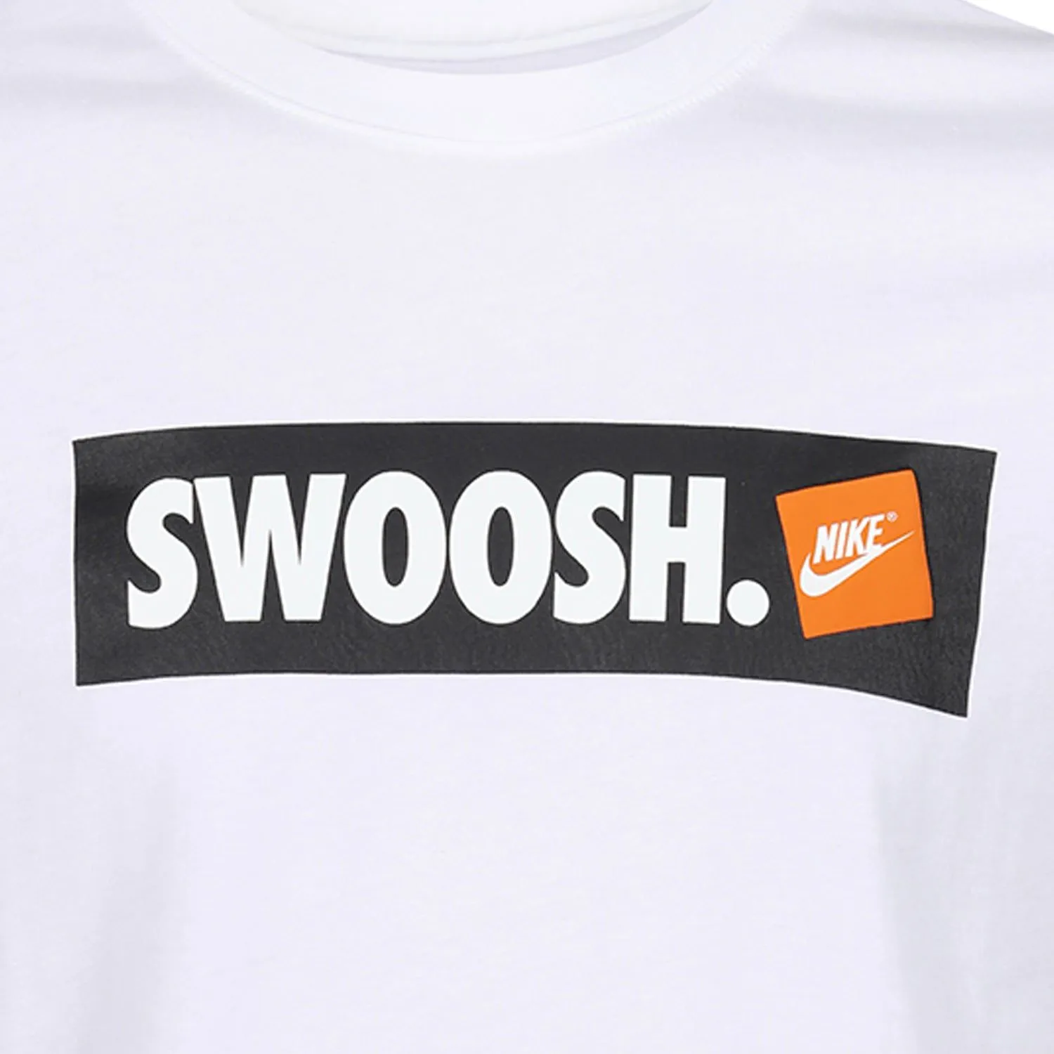 Nike Swoosh Box Logo Tee - White