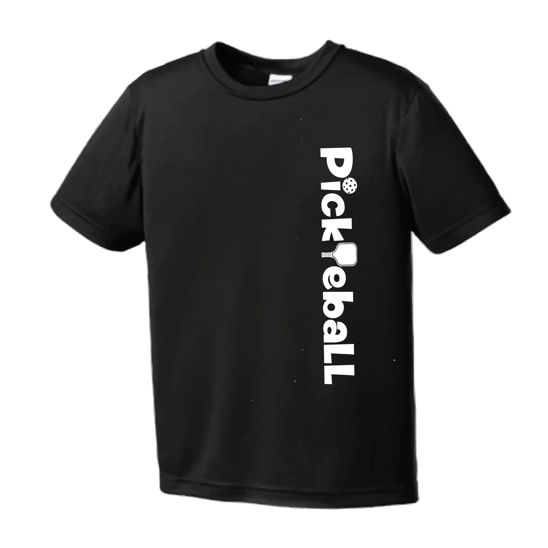 Pickleball Horizontal (Customizable) | Youth Short Sleeve Pickleball Shirts | 100% Polyester