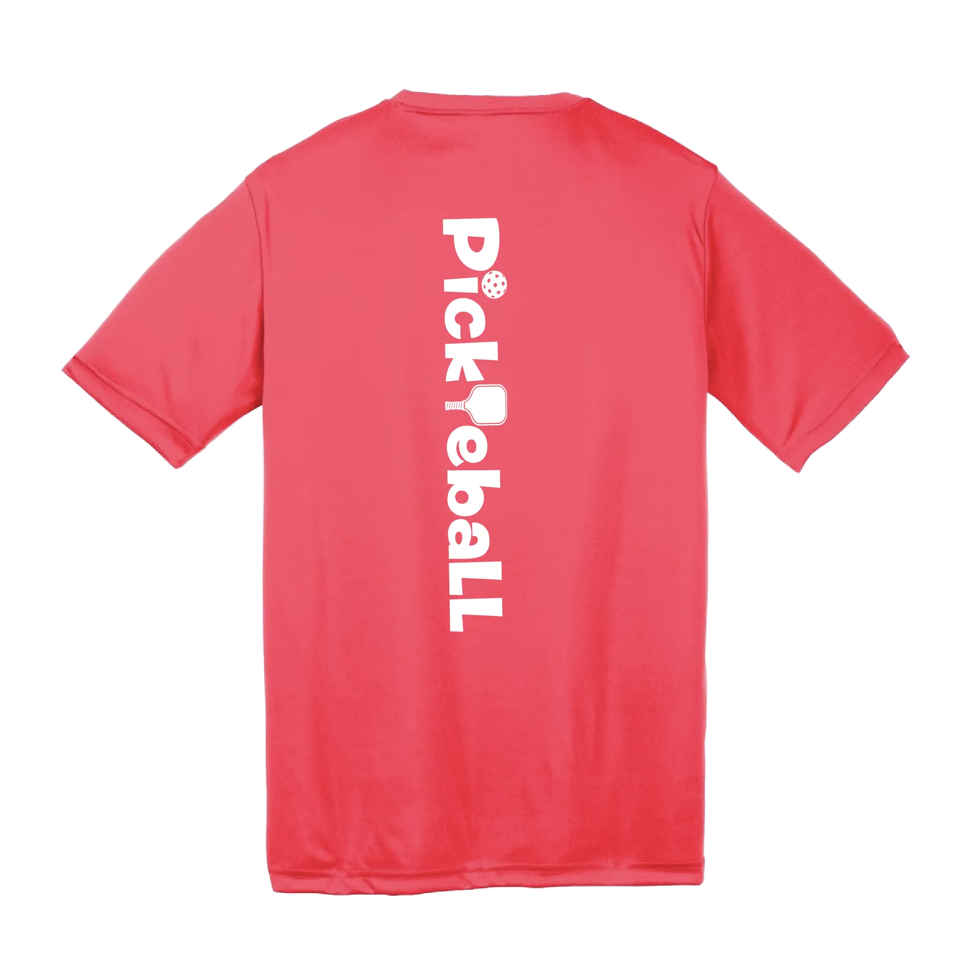 Pickleball Horizontal (Customizable) | Youth Short Sleeve Pickleball Shirts | 100% Polyester