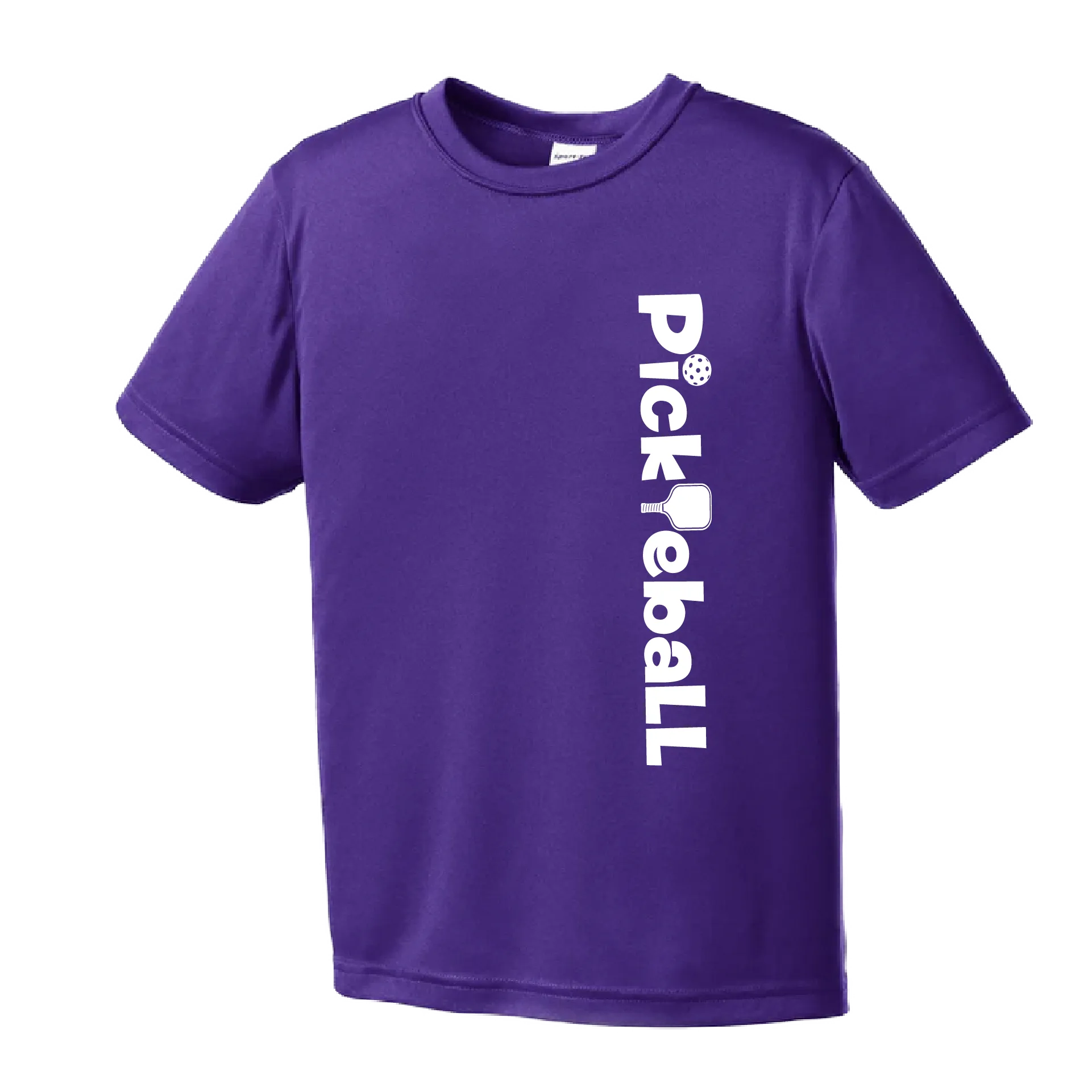 Pickleball Horizontal (Customizable) | Youth Short Sleeve Pickleball Shirts | 100% Polyester