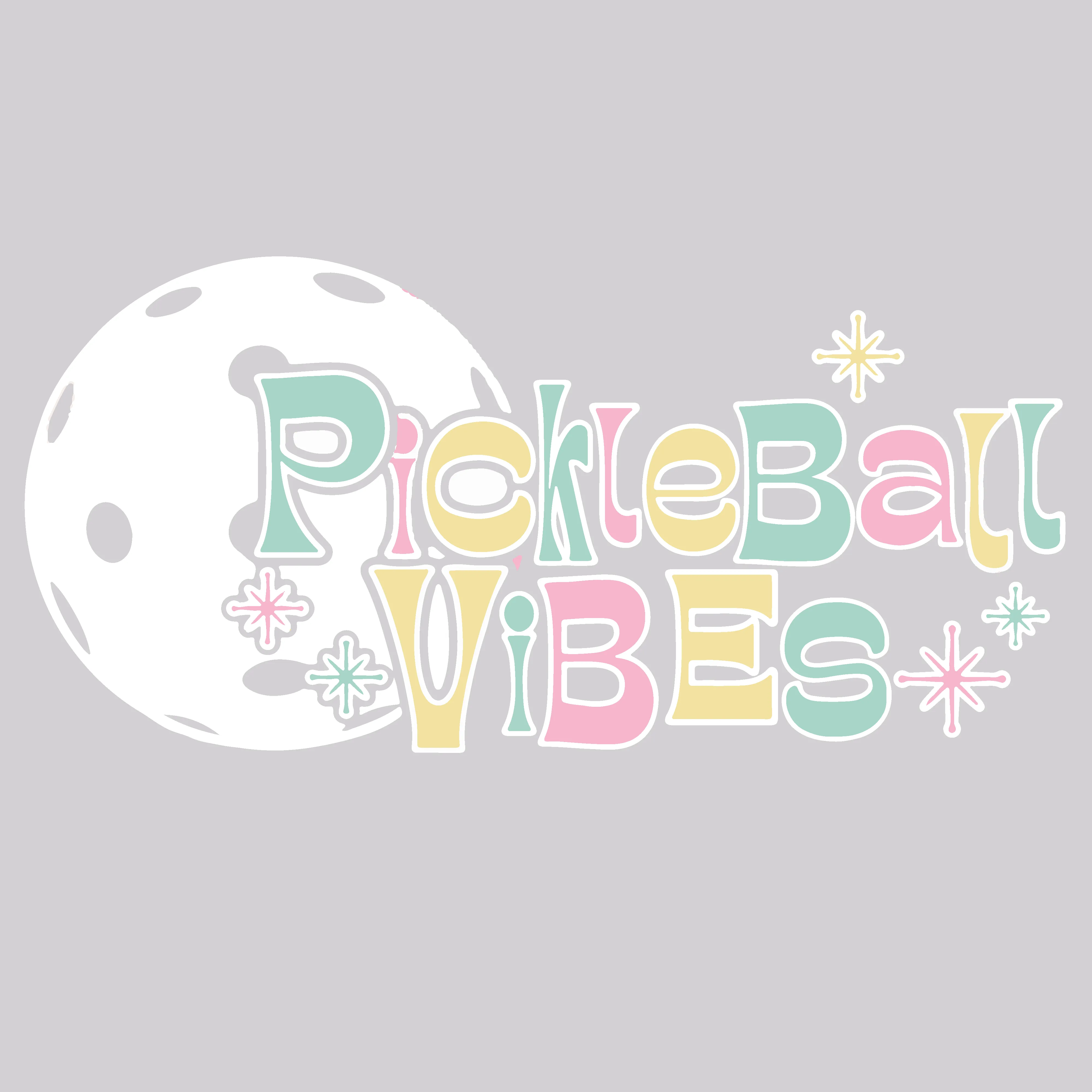 Pickleball Vibes | Women’s Short Sleeve Crewneck Pickleball Shirts | 100% Polyester