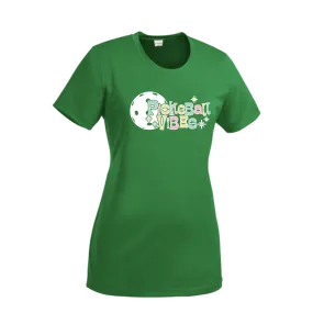Pickleball Vibes | Women’s Short Sleeve Crewneck Pickleball Shirts | 100% Polyester