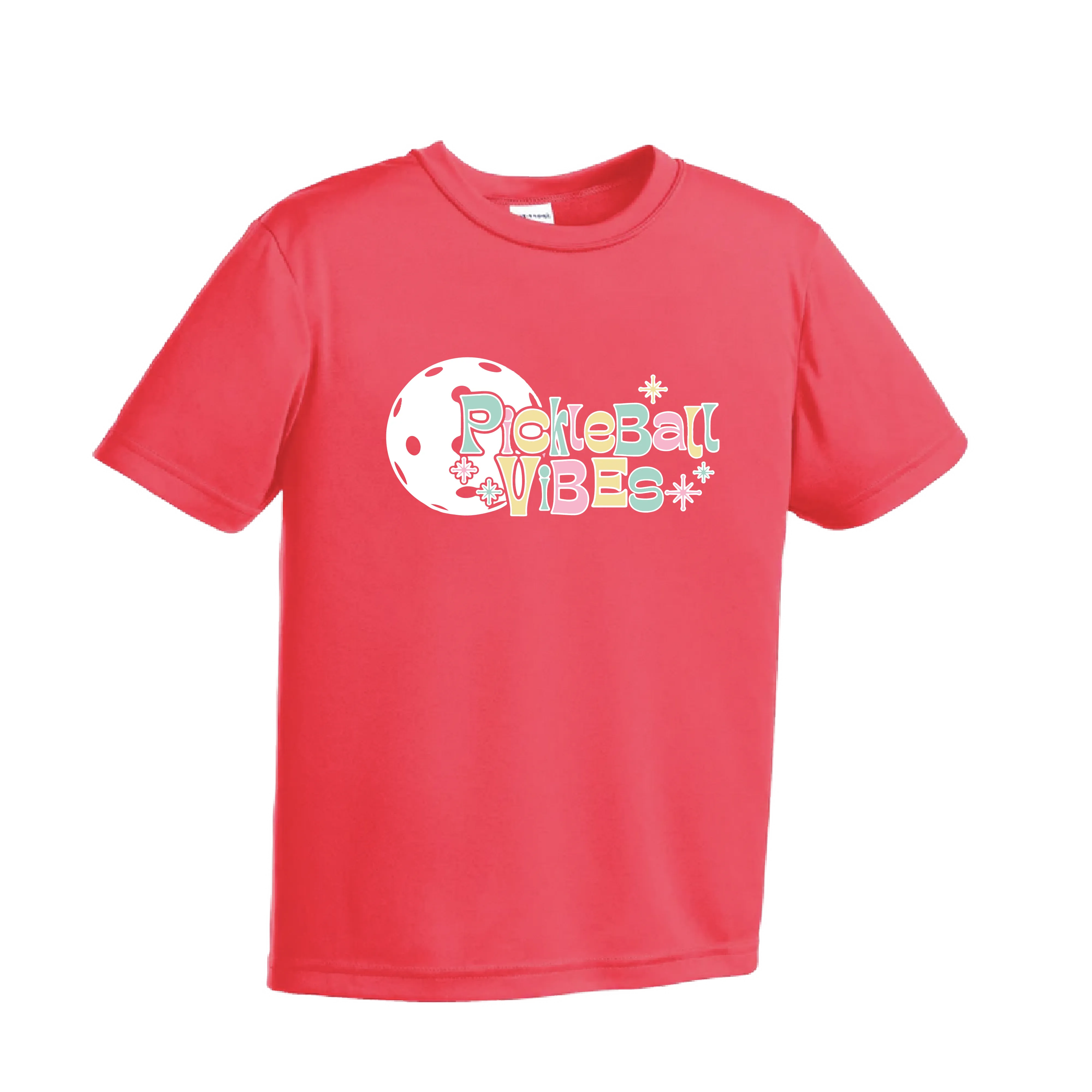 Pickleball Vibes | Youth Short Sleeve Pickleball Shirts | 100% Polyester