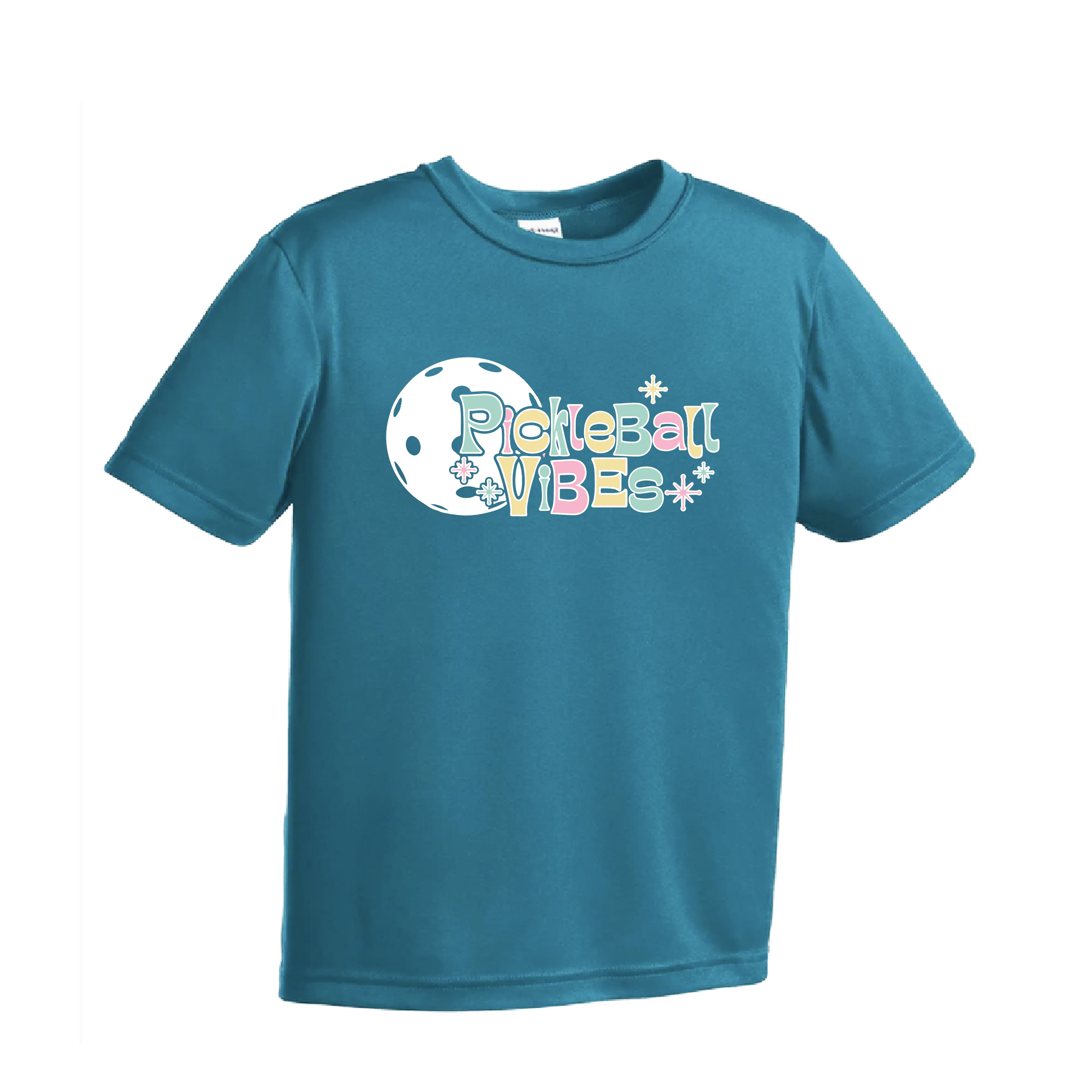 Pickleball Vibes | Youth Short Sleeve Pickleball Shirts | 100% Polyester
