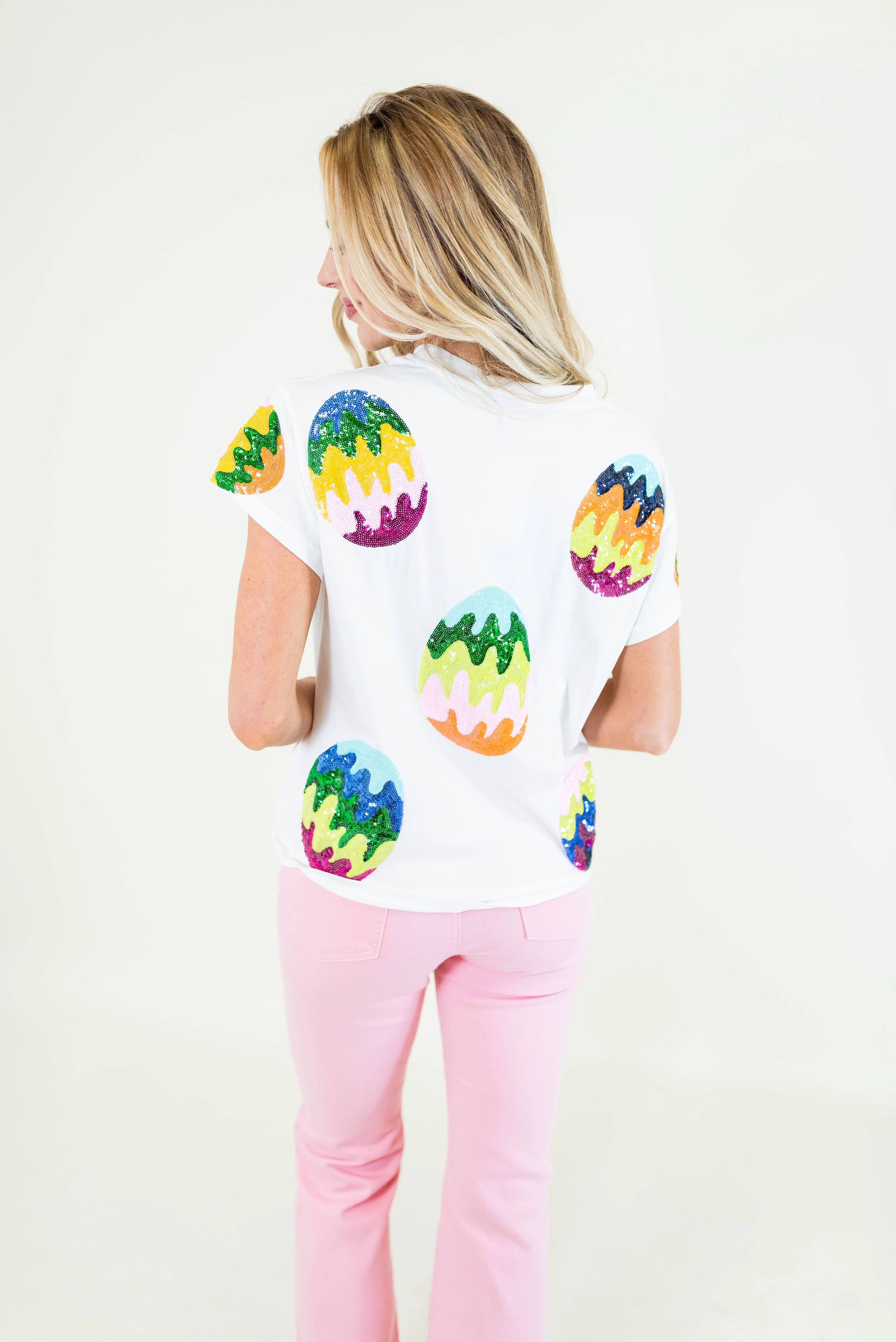Queen Of Sparkles: Groovy Easter Egg Tee