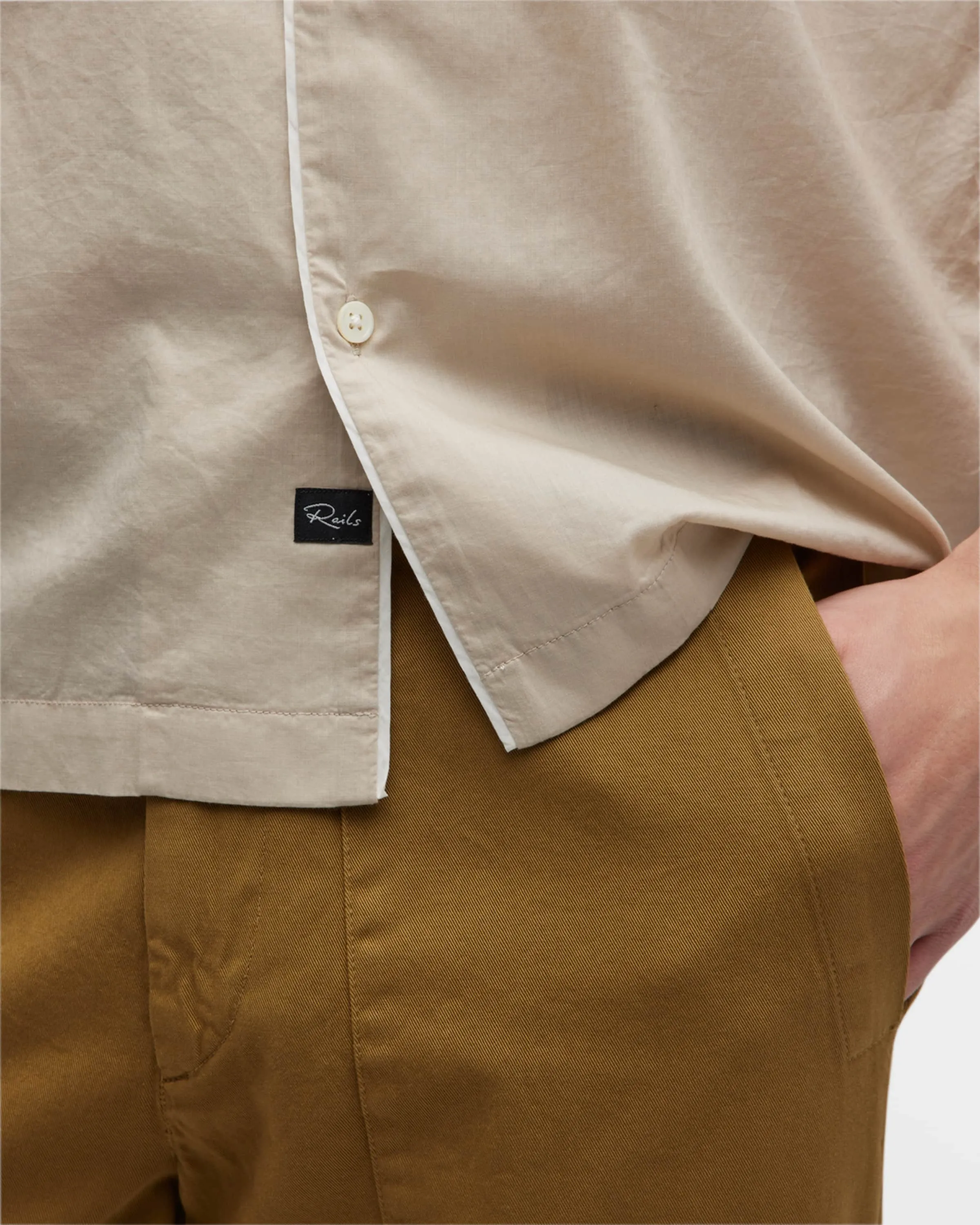 Rails Osbourne Short Sleeve Shirt in Armadillo