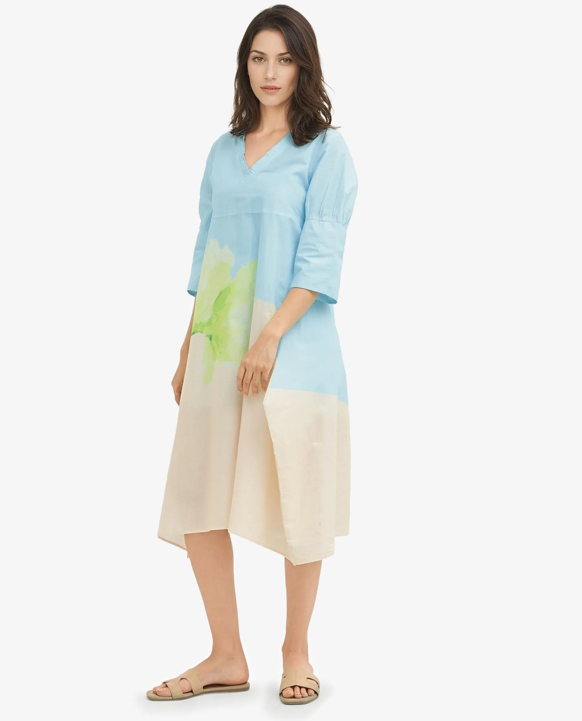 Rareism Womens Dinara Multi Dress Short Sleeve Print