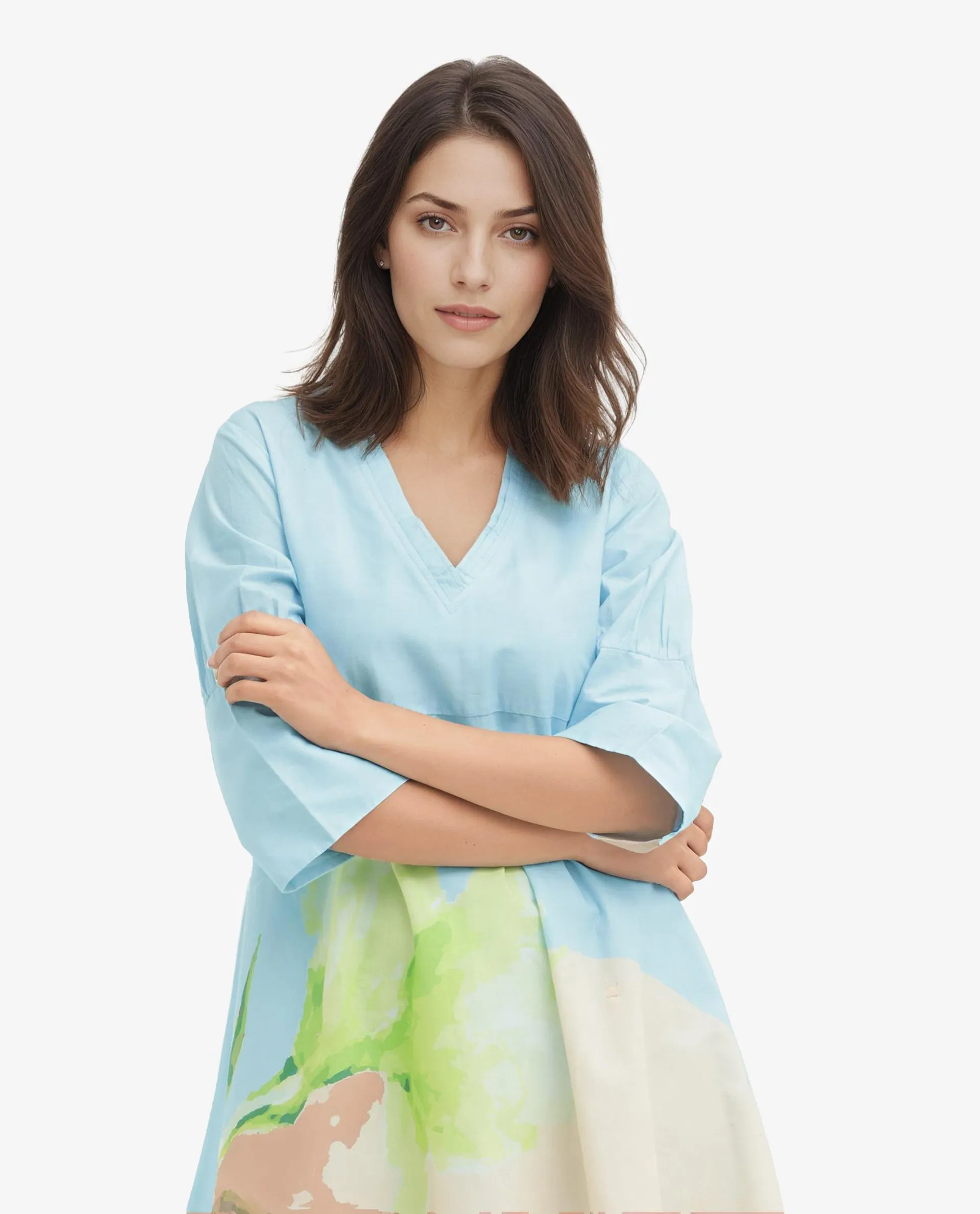 Rareism Womens Dinara Multi Dress Short Sleeve Print