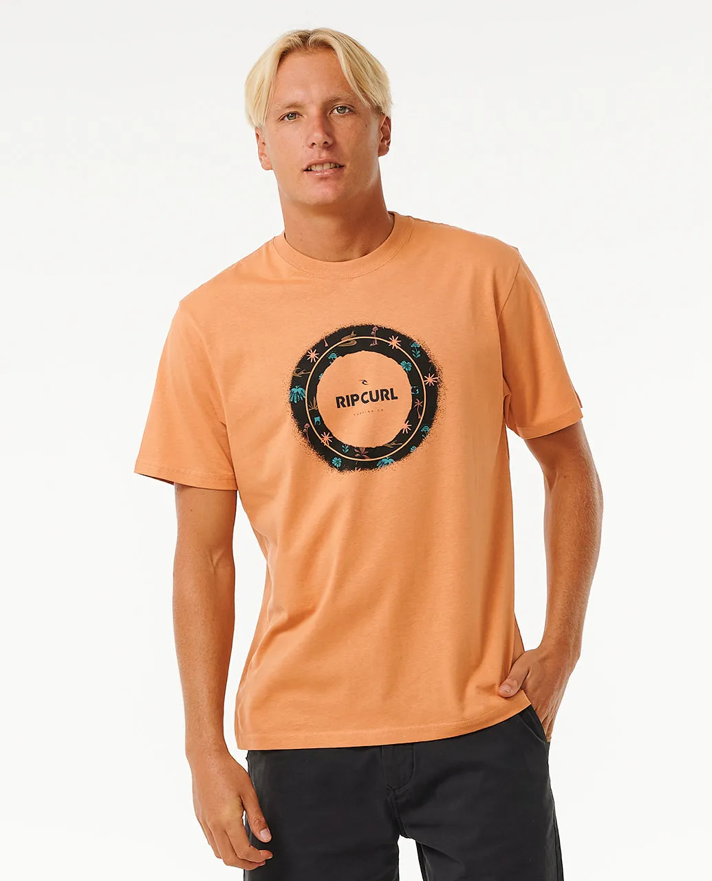 Rip Curl Mens Fill Me Up Cotton Short Sleeve T-Shirt