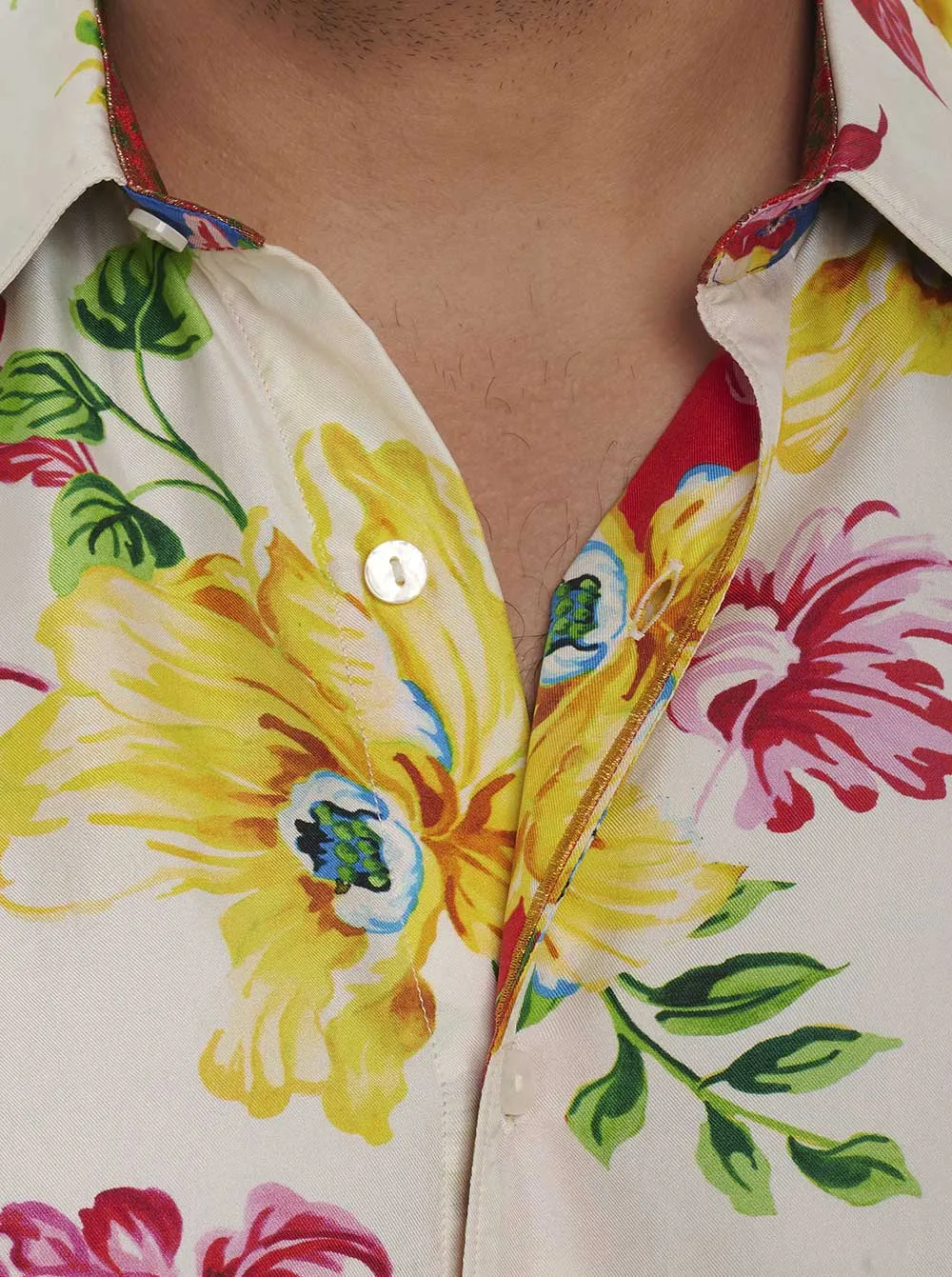 Robert Graham Limited Edition Carlbad Flower Classic Fit Sport Shirt - Multi