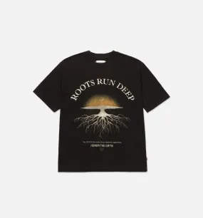 Roots Run Deep Mens Short Sleeve Shirt - Black