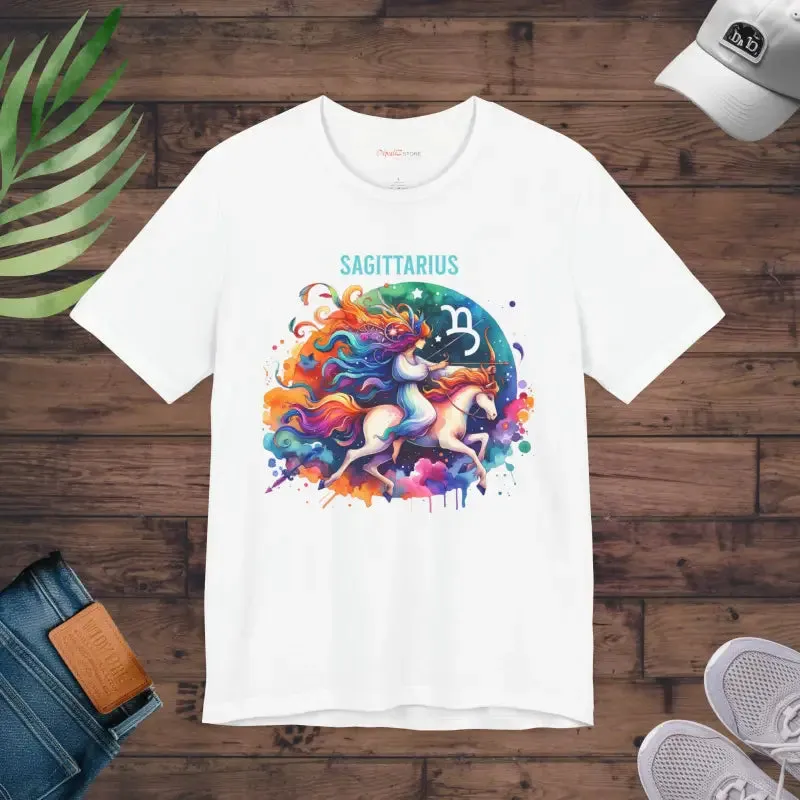 Sagittarius Zodiac Celestial Comfort Unisex Jersey Tee