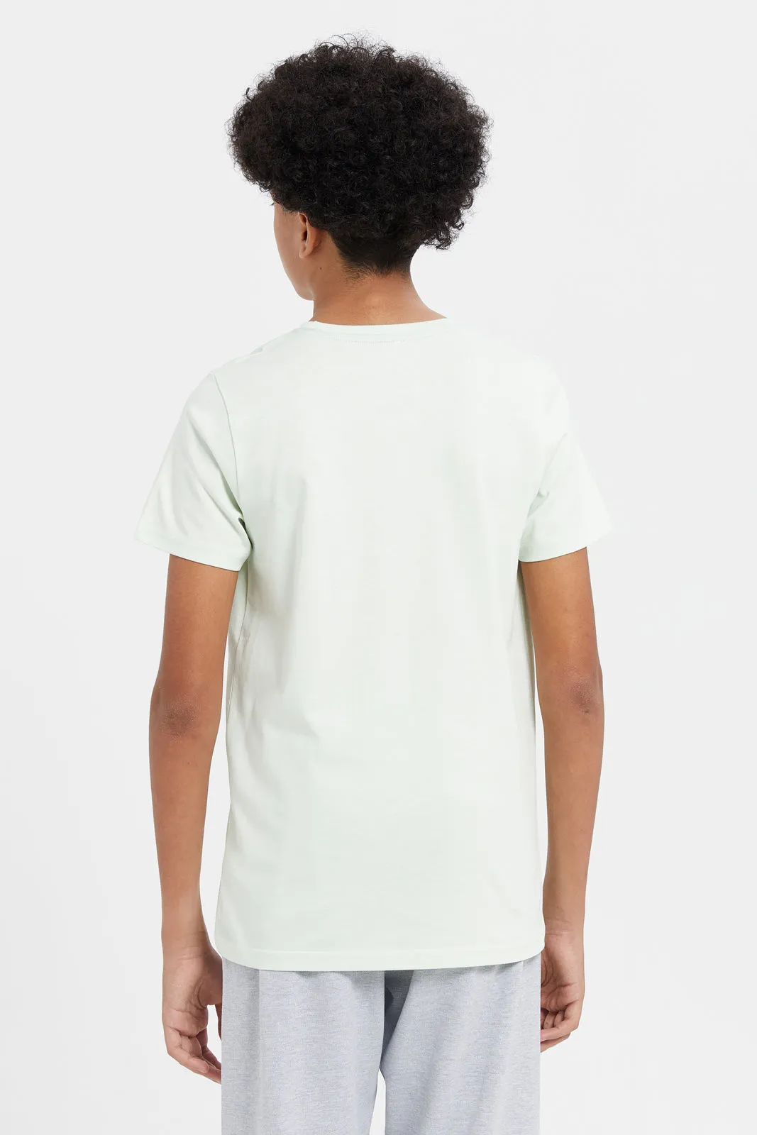Senior Boys White Incognito Short Sleeve Graphic T-Shirt