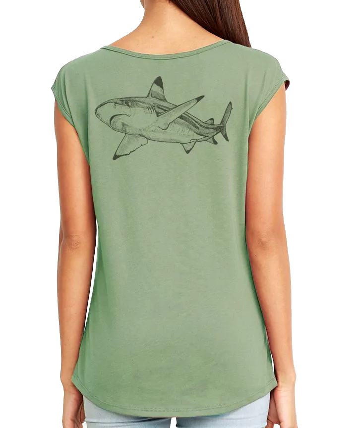 Shark Allies Black Tip Festival Tee by Jessica Shipley