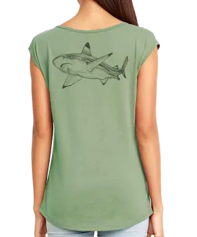 Shark Allies Black Tip Festival Tee by Jessica Shipley